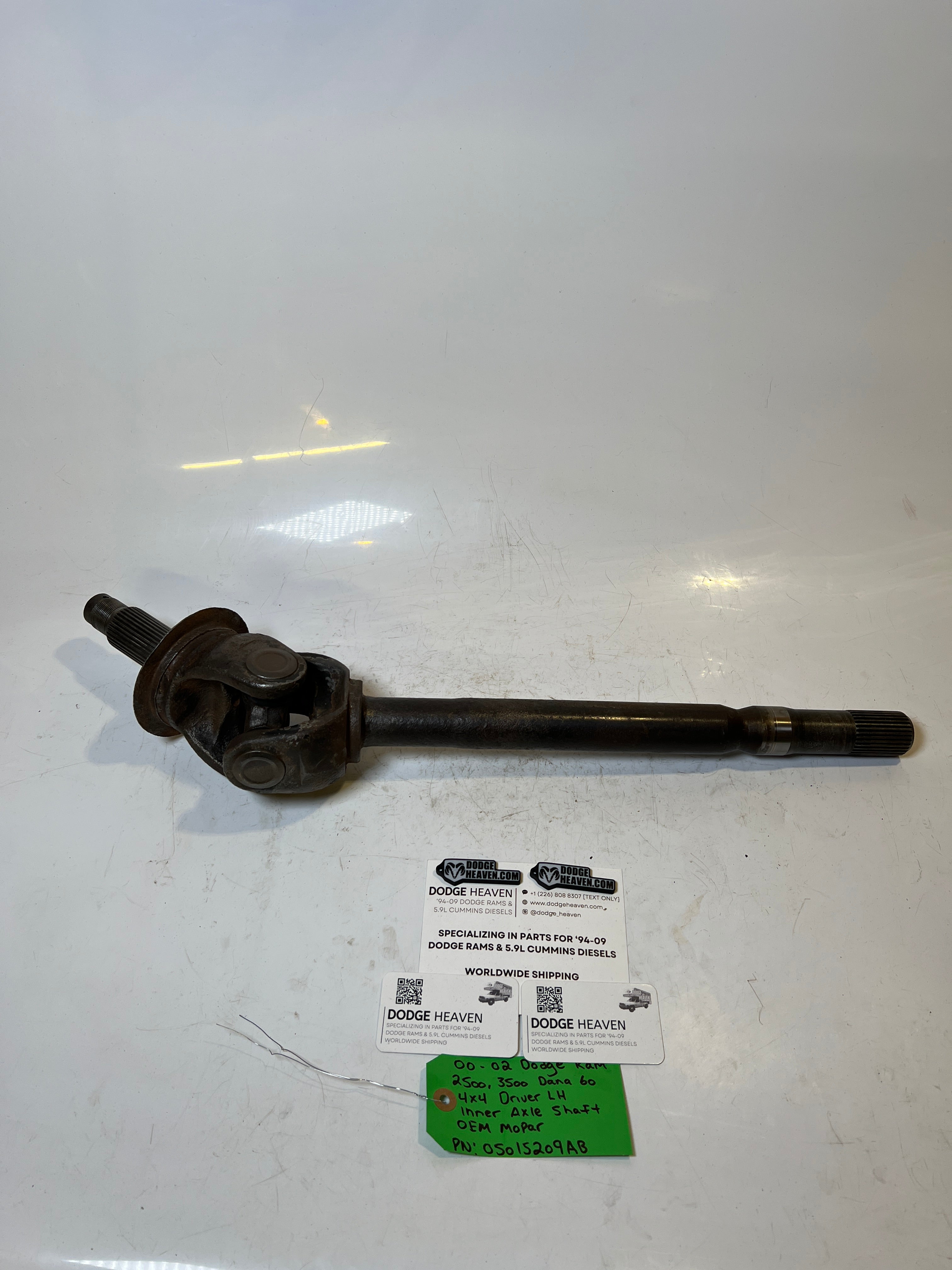 2000-2002 Dodge Ram 2500 3500 Dana 60 Driver LH Axle Shaft
