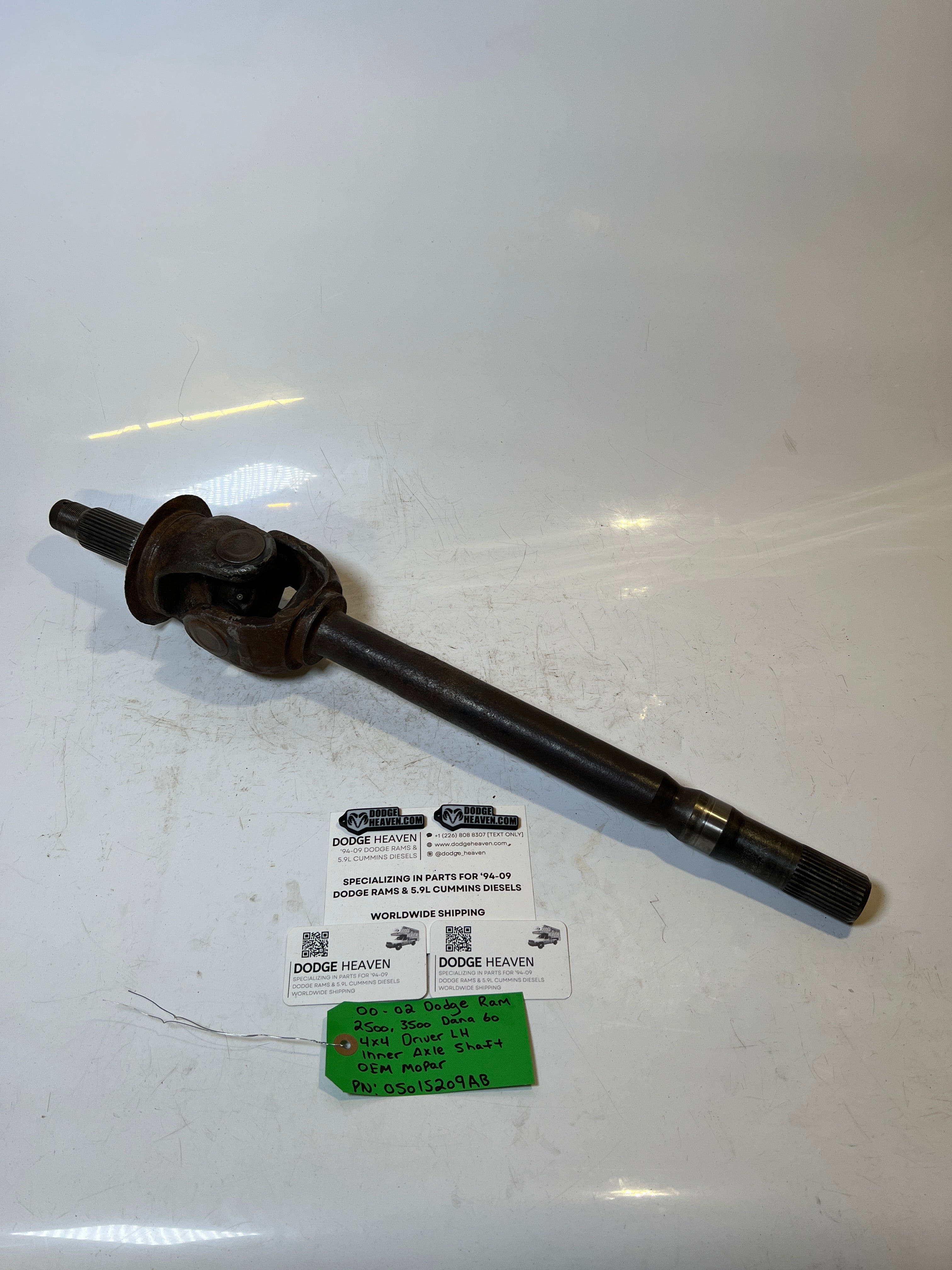 2000-2002 Dodge Ram 2500 3500 Dana 60 Driver LH Axle Shaft