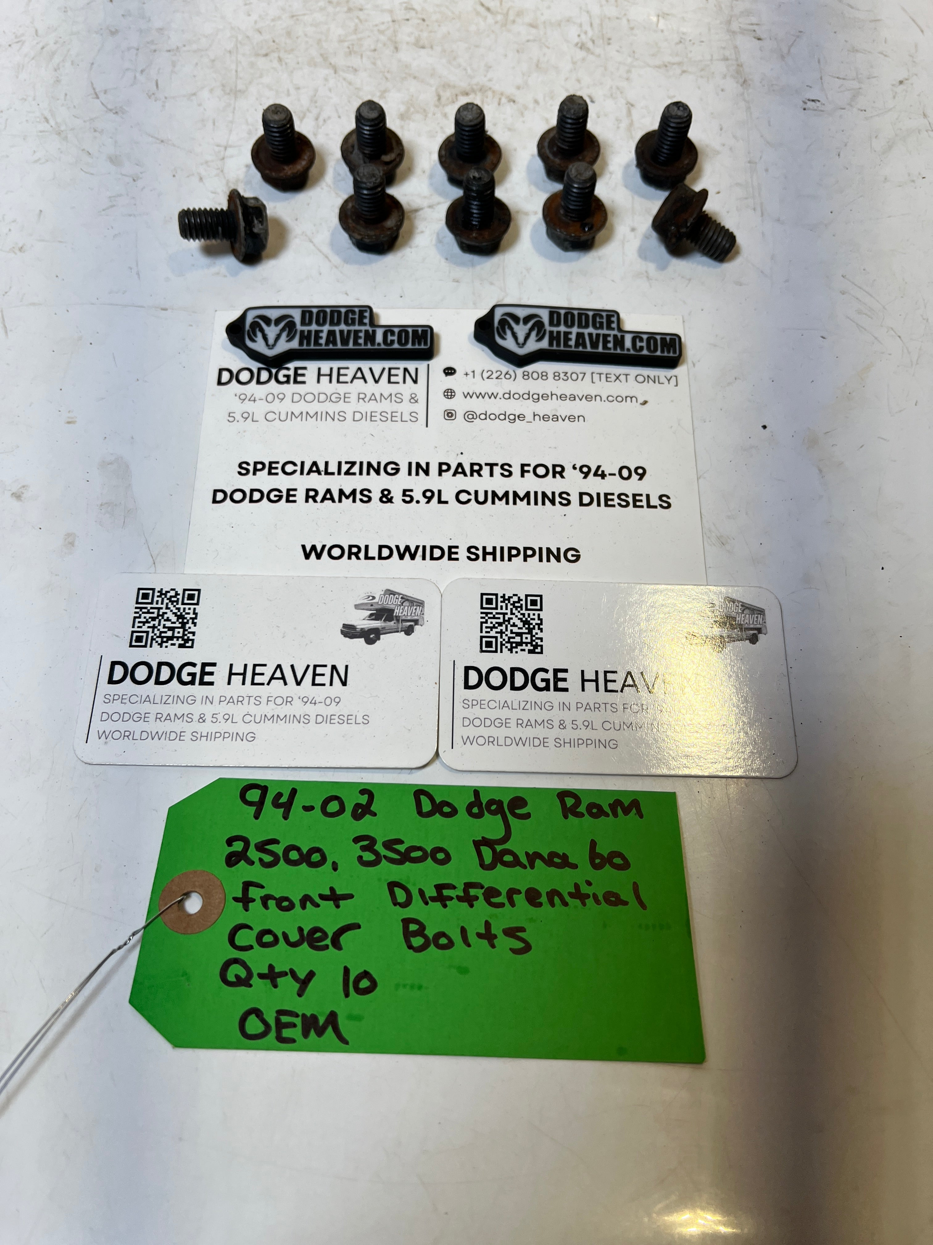 1994-2002 Dodge Ram Dana 60 Front Differential Cover Bolts QTY 10