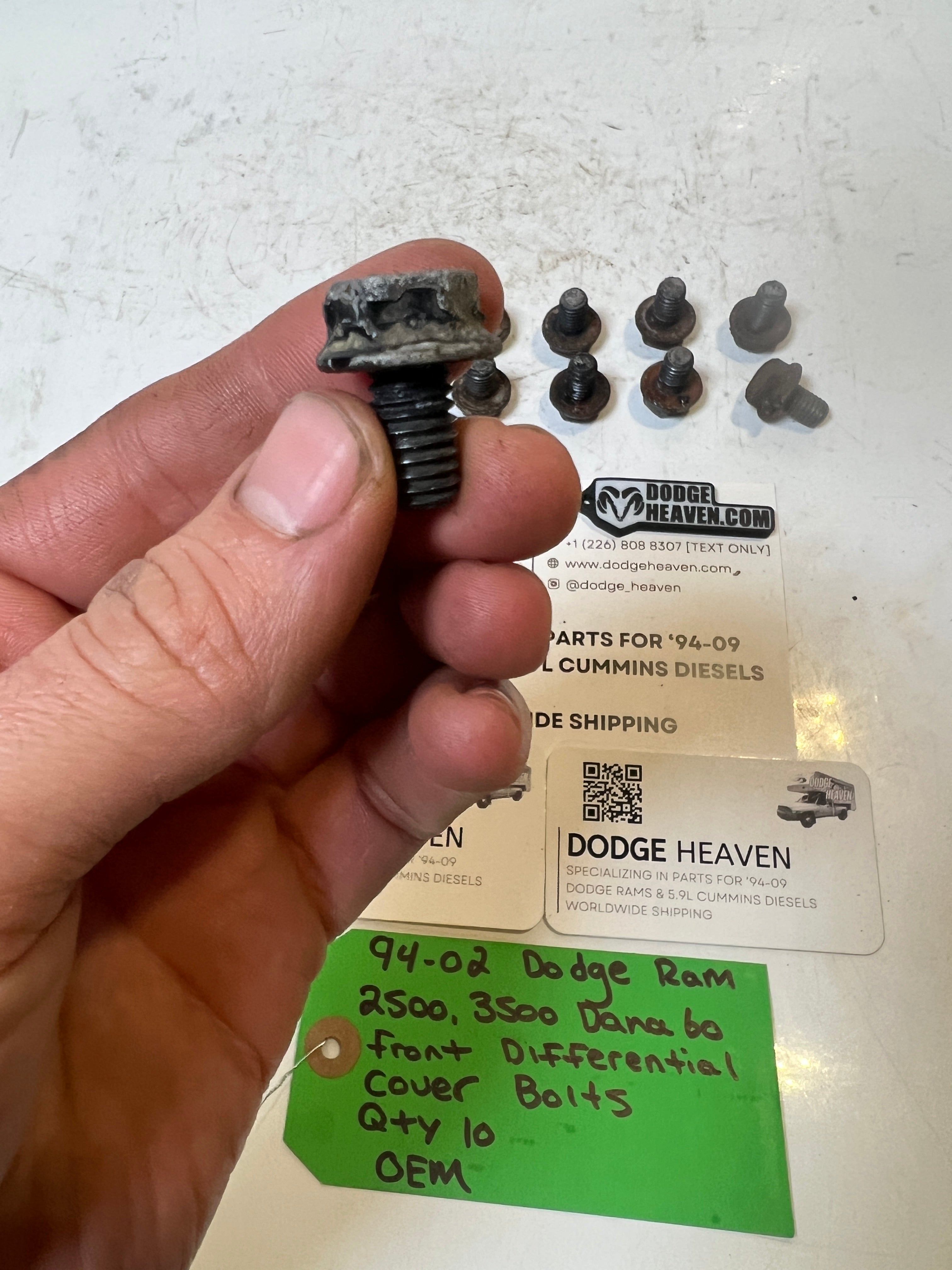 1994-2002 Dodge Ram Dana 60 Front Differential Cover Bolts QTY 10