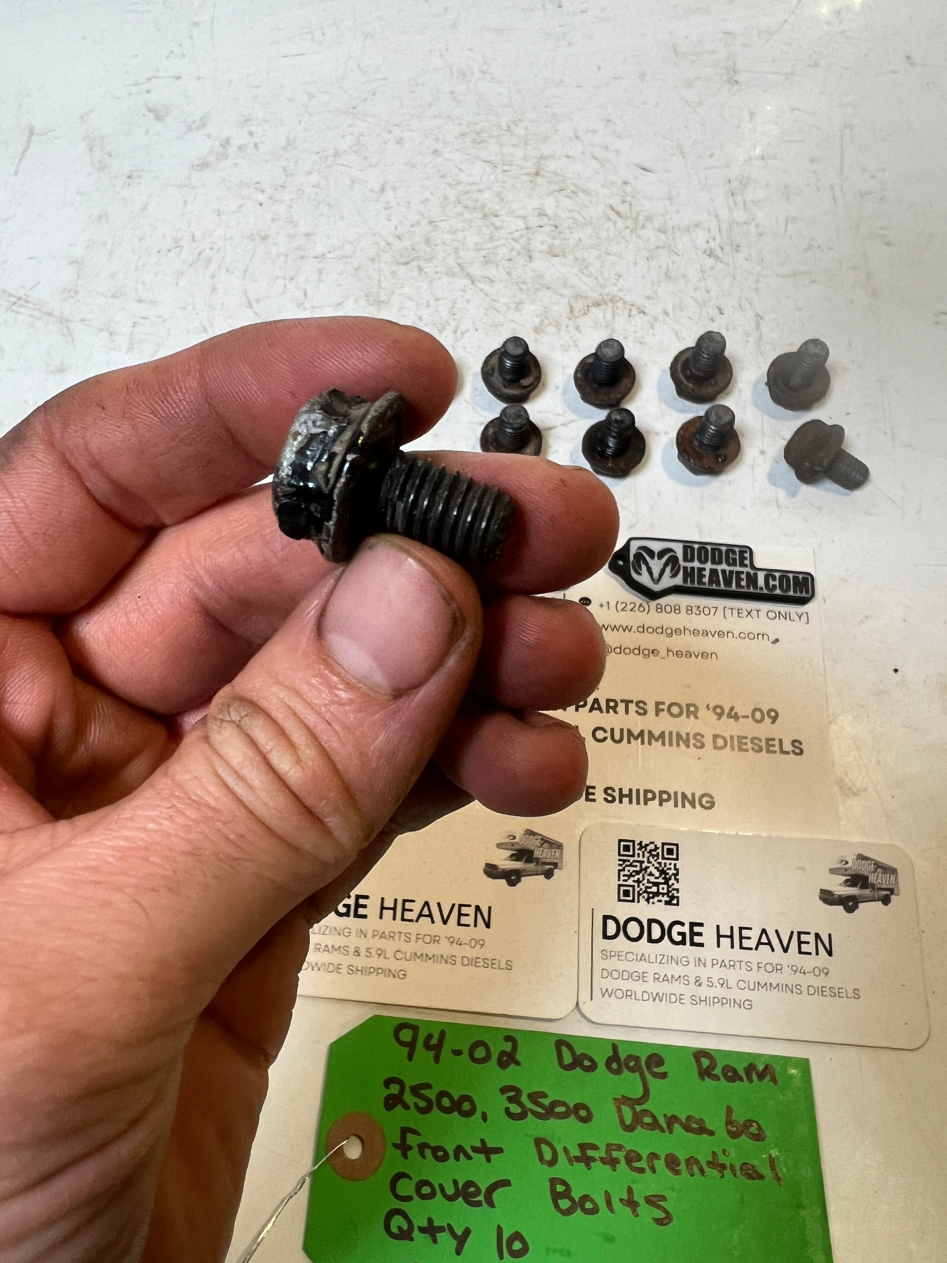 1994-2002 Dodge Ram Dana 60 Front Differential Cover Bolts QTY 10