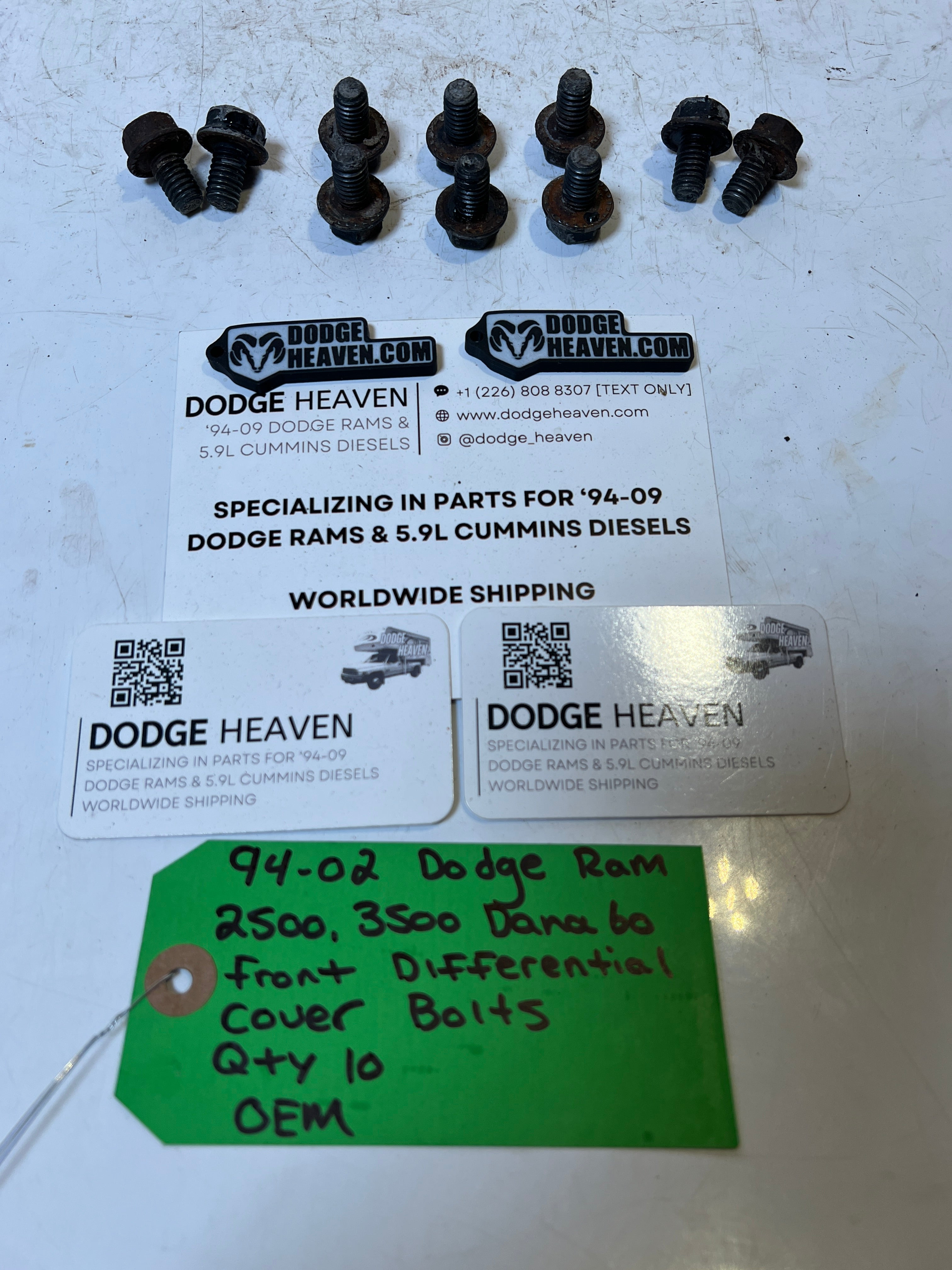 1994-2002 Dodge Ram Dana 60 Front Differential Cover Bolts QTY 10