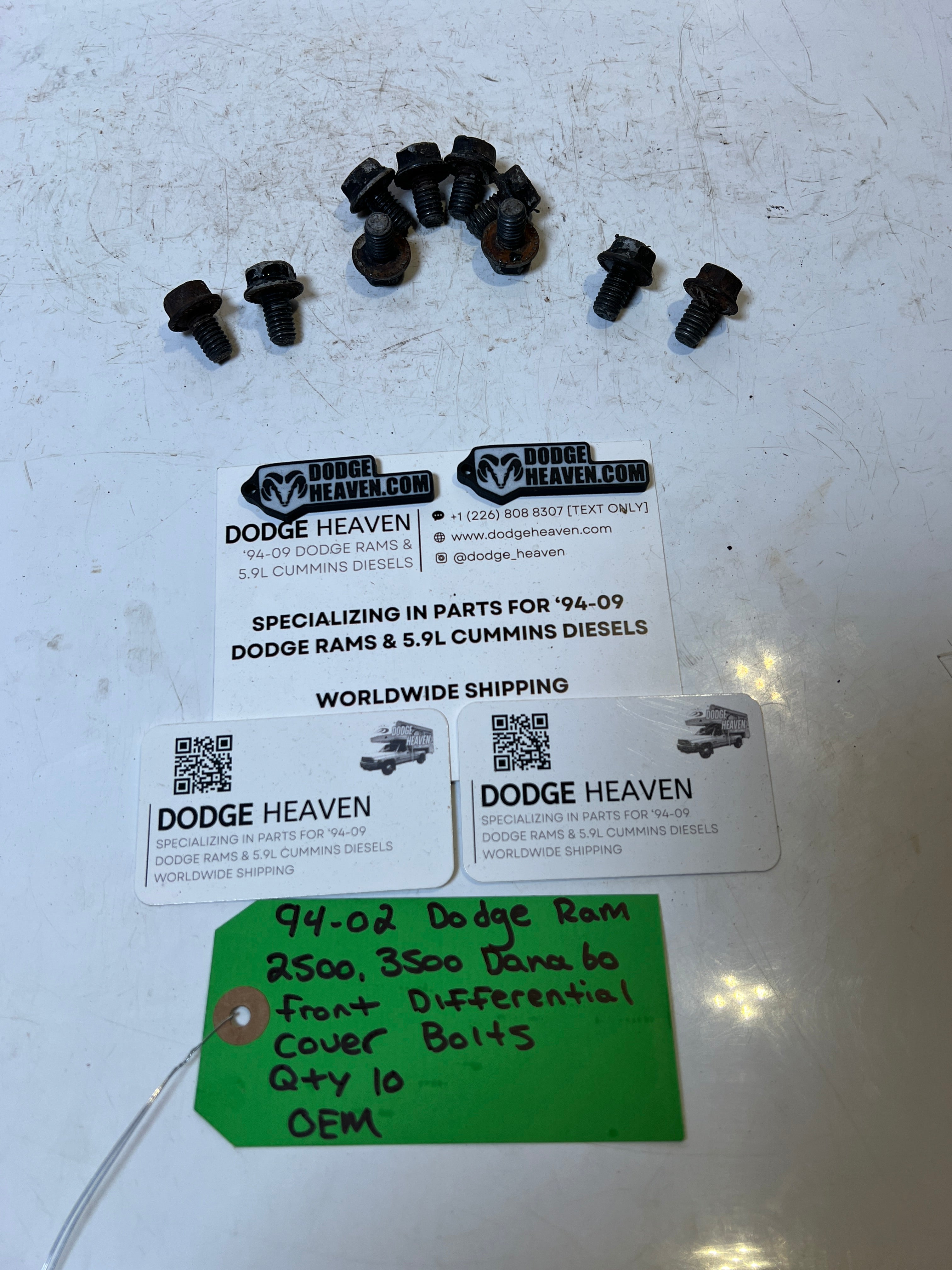 1994-2002 Dodge Ram Dana 60 Front Differential Cover Bolts QTY 10