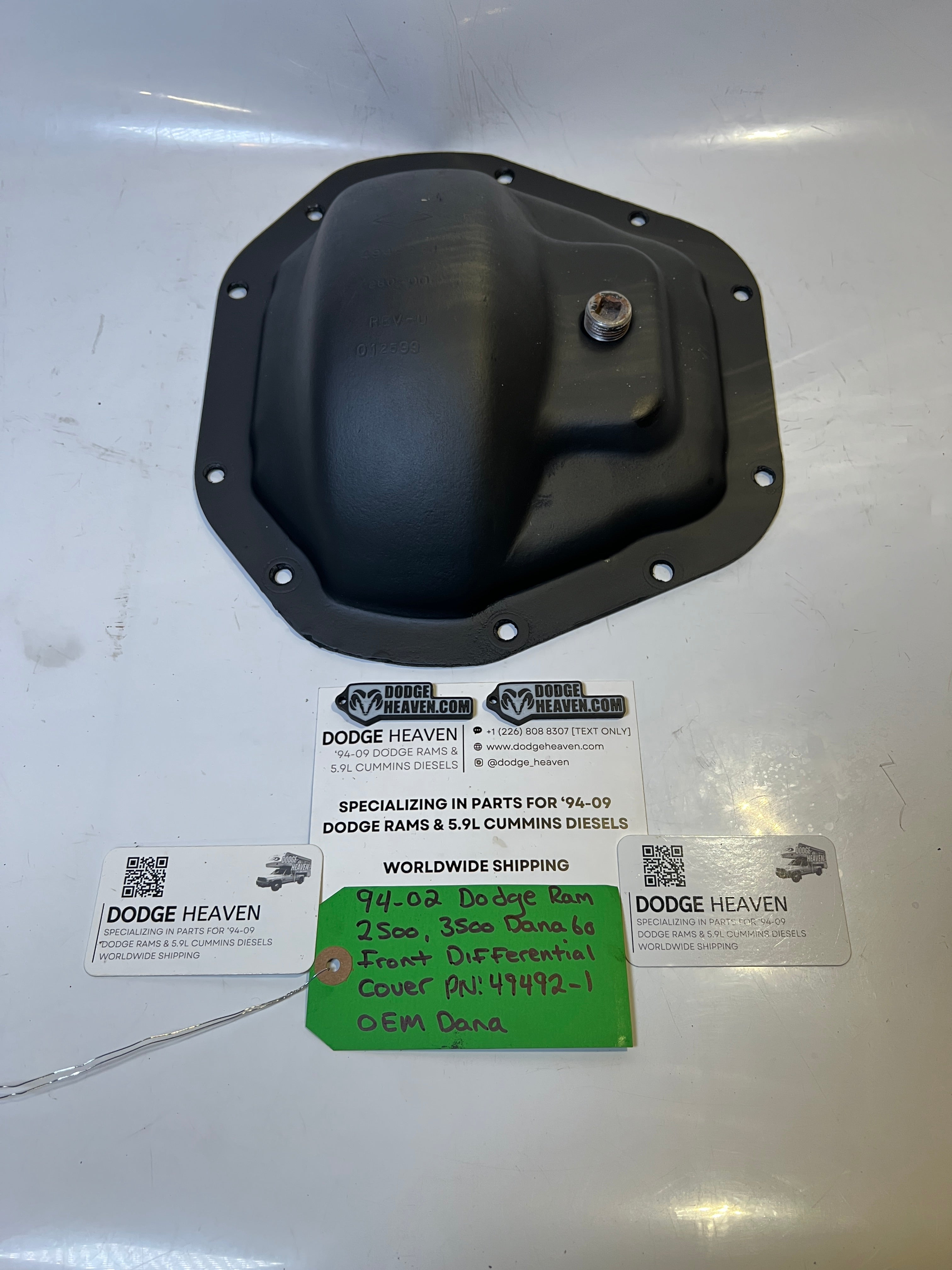 1994-2002 Dodge Ram 2500 3500 Dana 60 Front Differential Cover