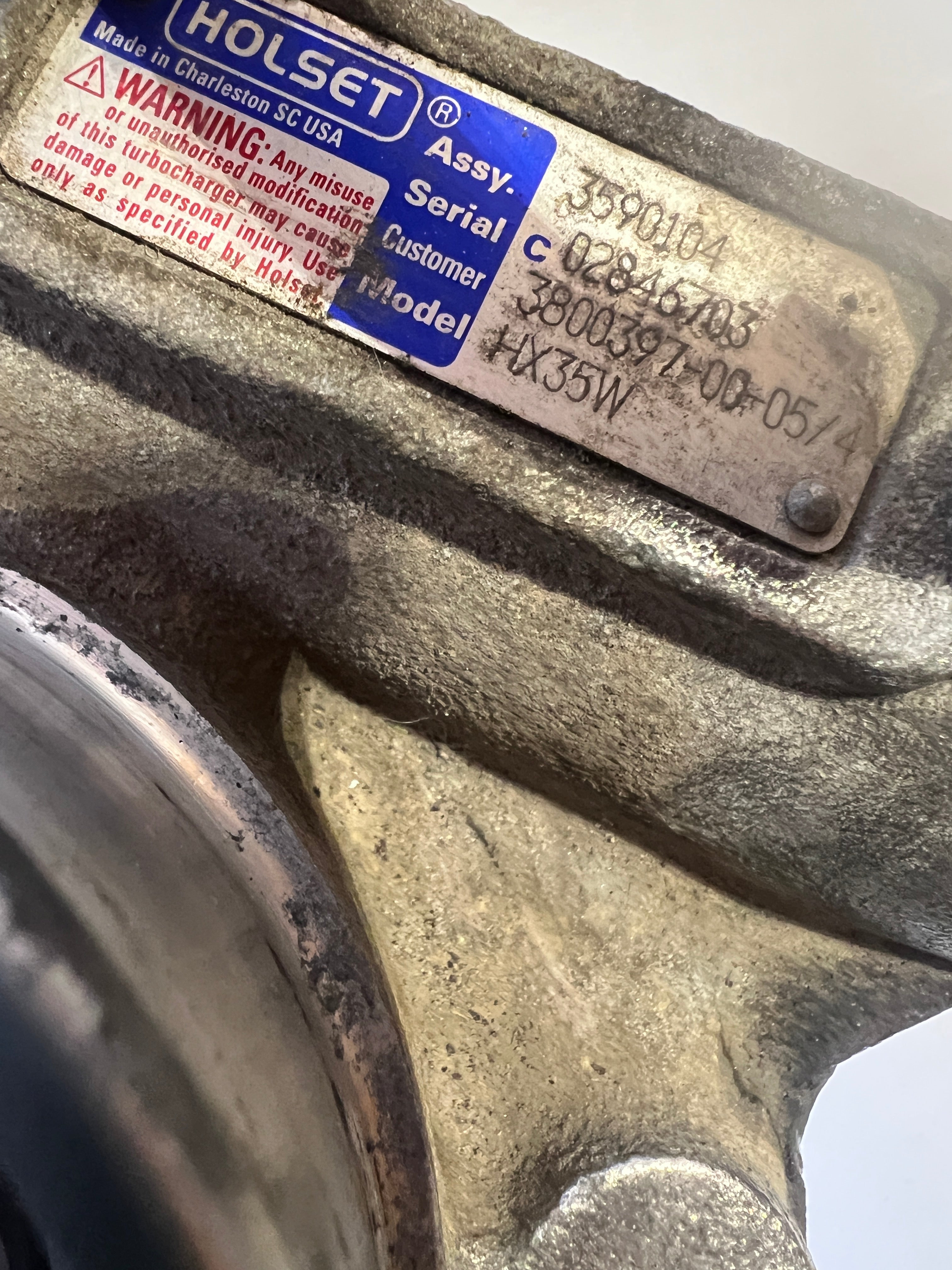 2000-2002 Dodge Ram 24 Valve 5.9L Cummins HX35 Turbo Charger Holset