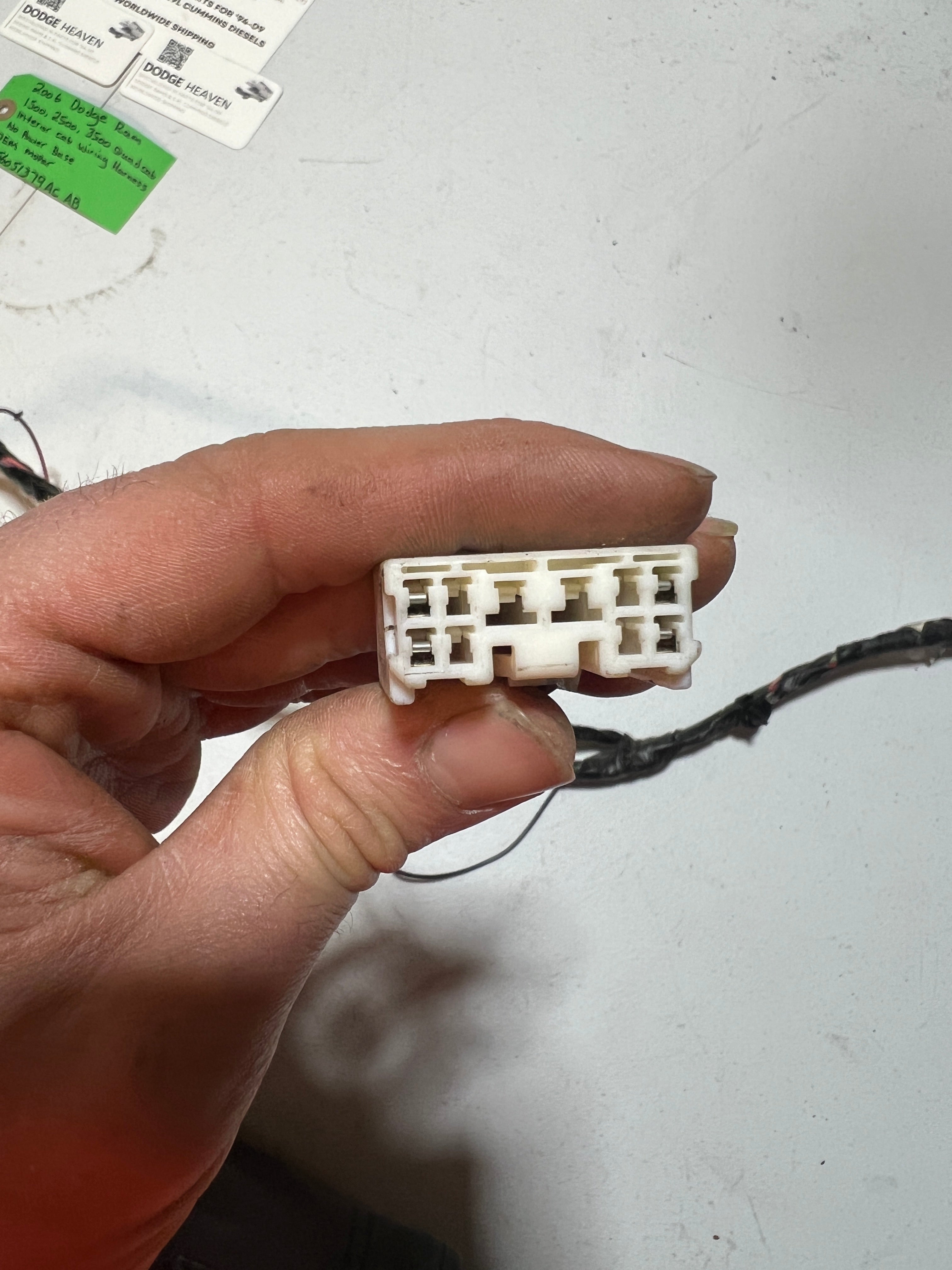 2006-2006 Dodge Ram 1500-3500 Quad Cab Interior Cab Wiring Harness