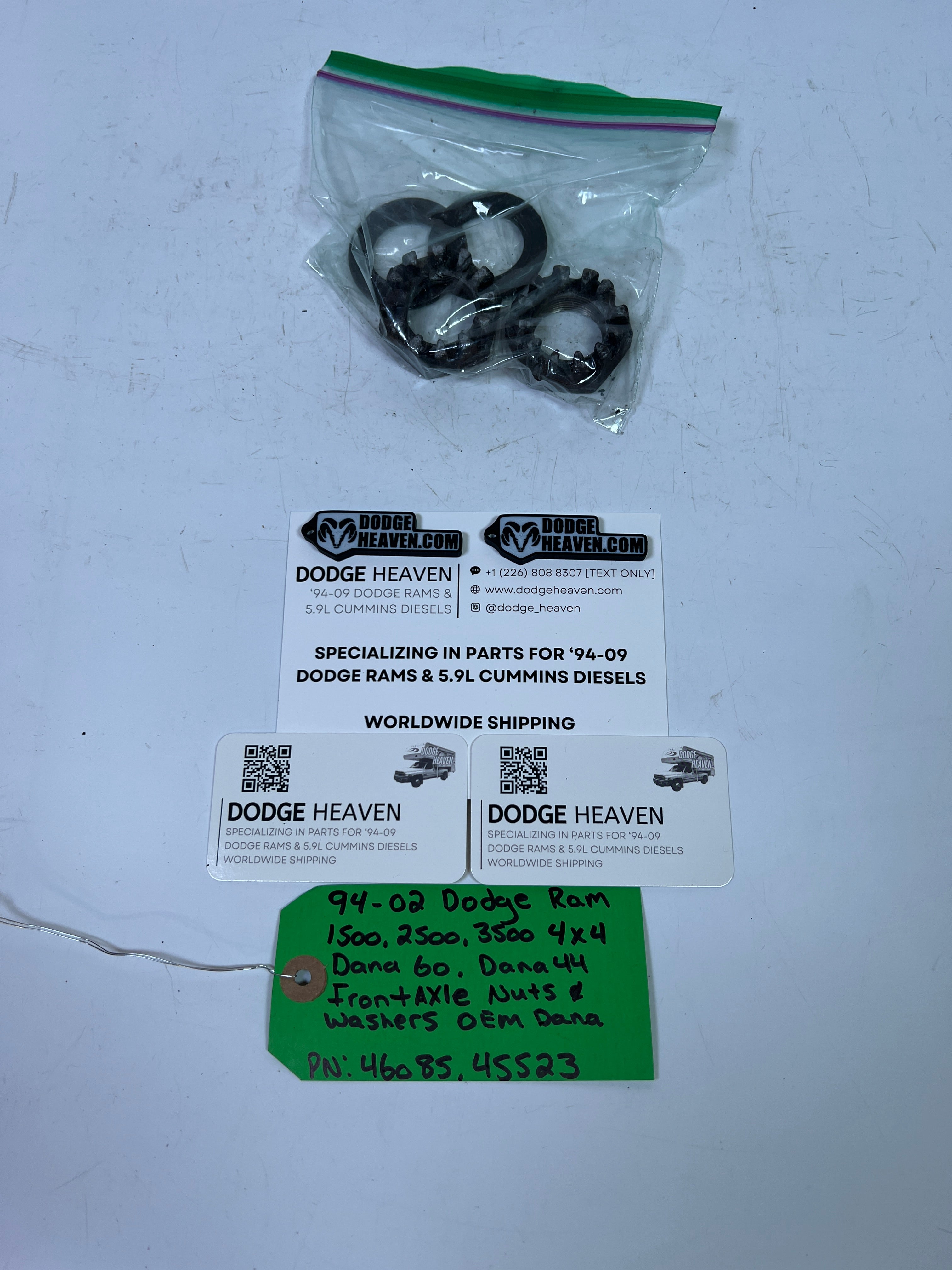 1994-2002 Dodge Ram 1500-3500 Dana 60 Dana 44 Front Axle Castle Nuts & Washers