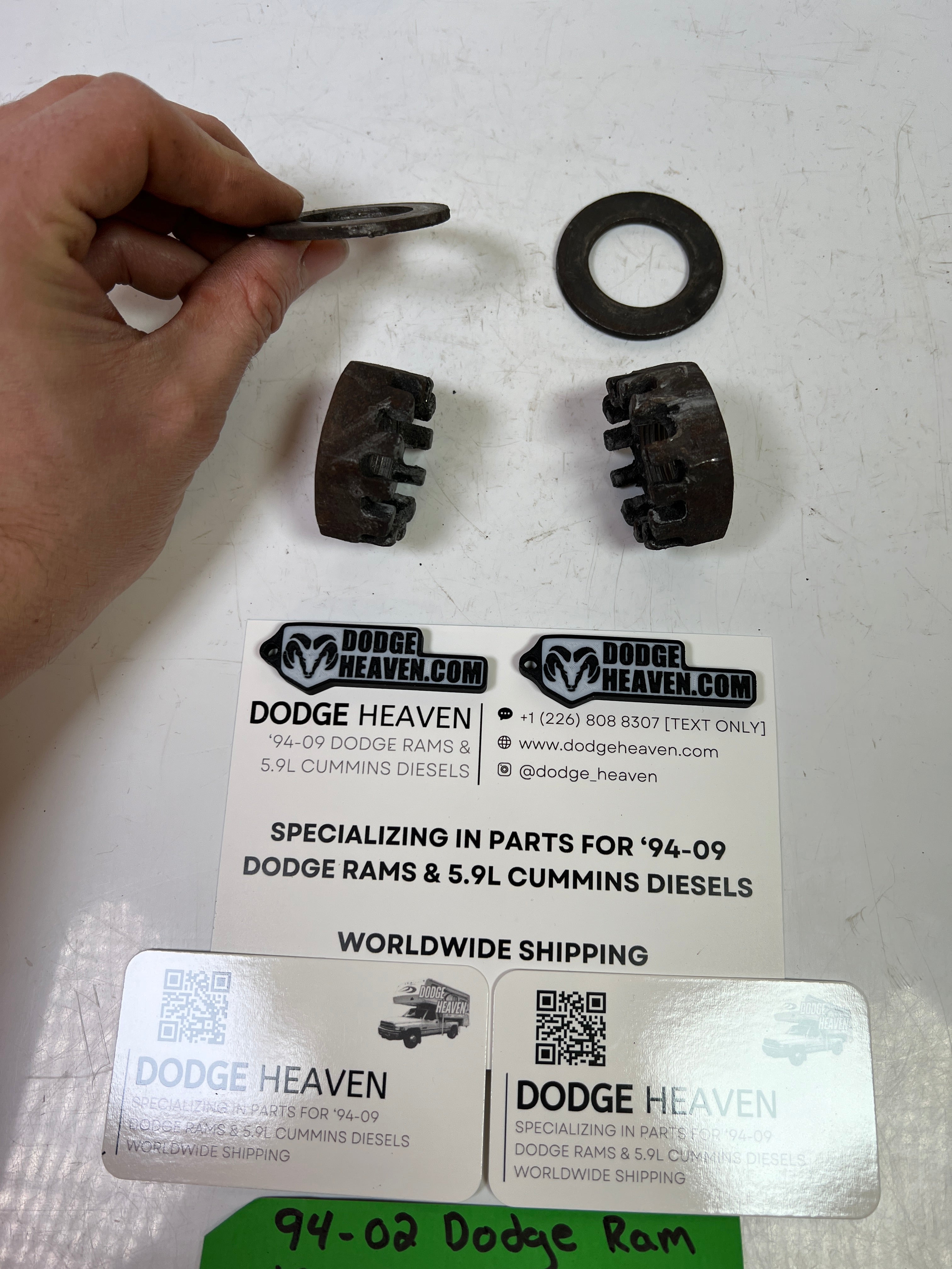 1994-2002 Dodge Ram 1500-3500 Dana 60 Dana 44 Front Axle Castle Nuts & Washers