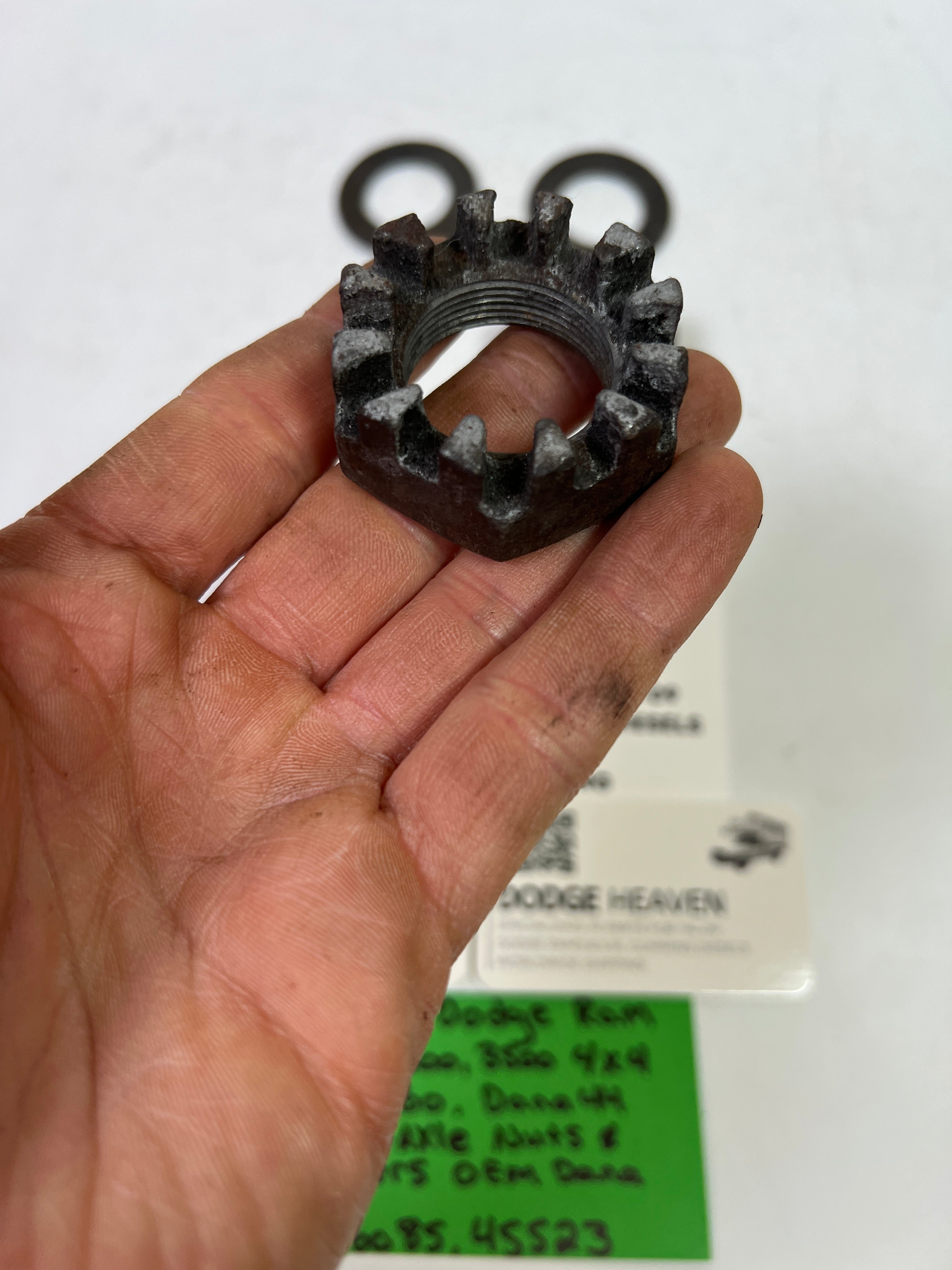 1994-2002 Dodge Ram 1500-3500 Dana 60 Dana 44 Front Axle Castle Nuts & Washers