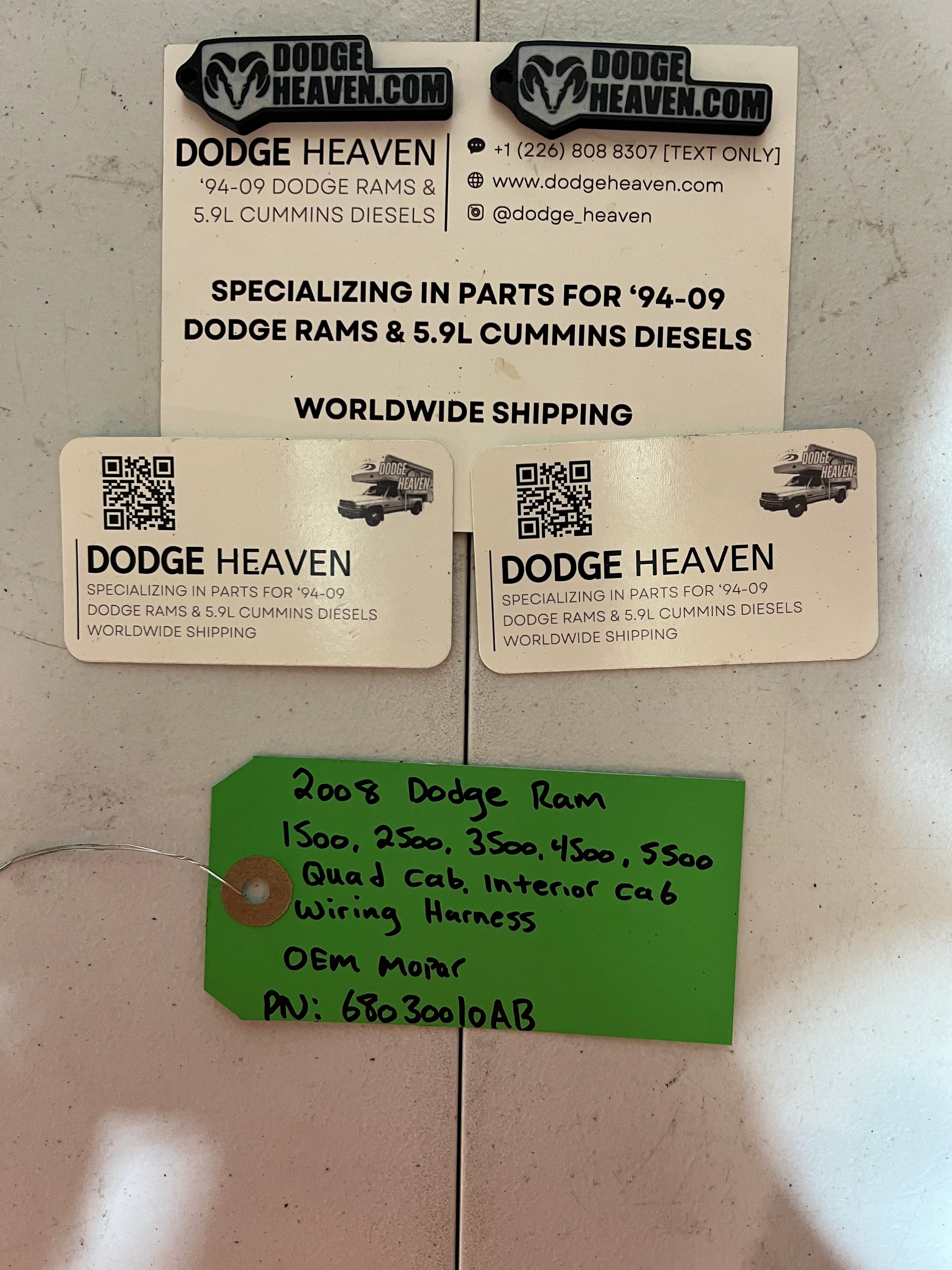 2008-2008 Dodge Ram 1500-5500 Quad Cab Interior Cab Wiring Harness
