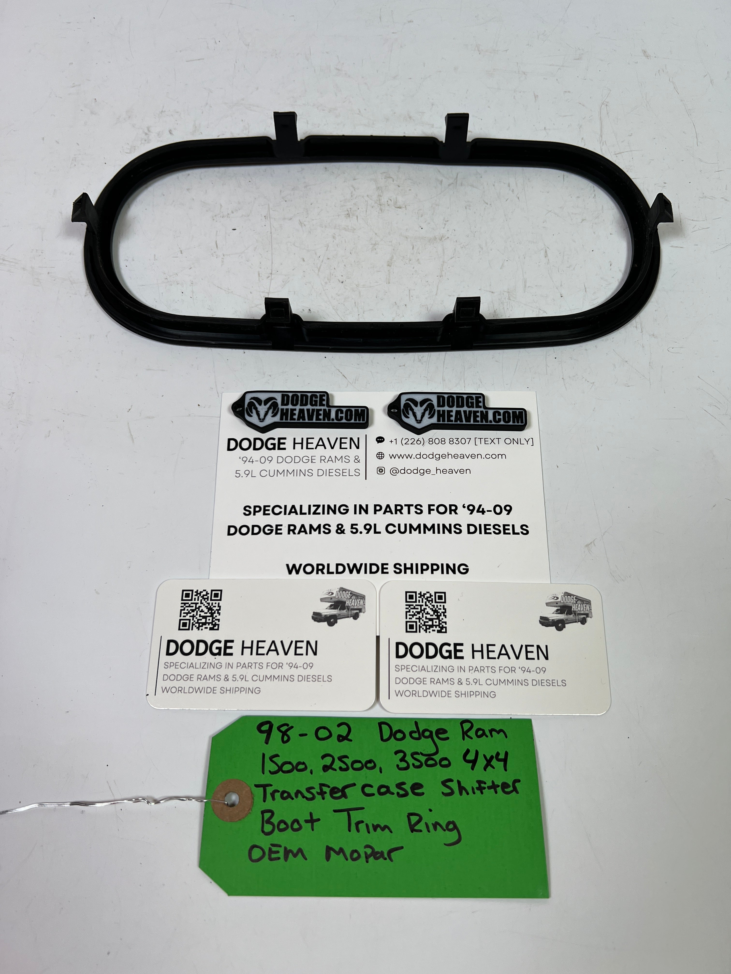 1998-2002 Dodge Ram 1500-3500 4x4 Transfer Case Shifter Boot Trim Ring