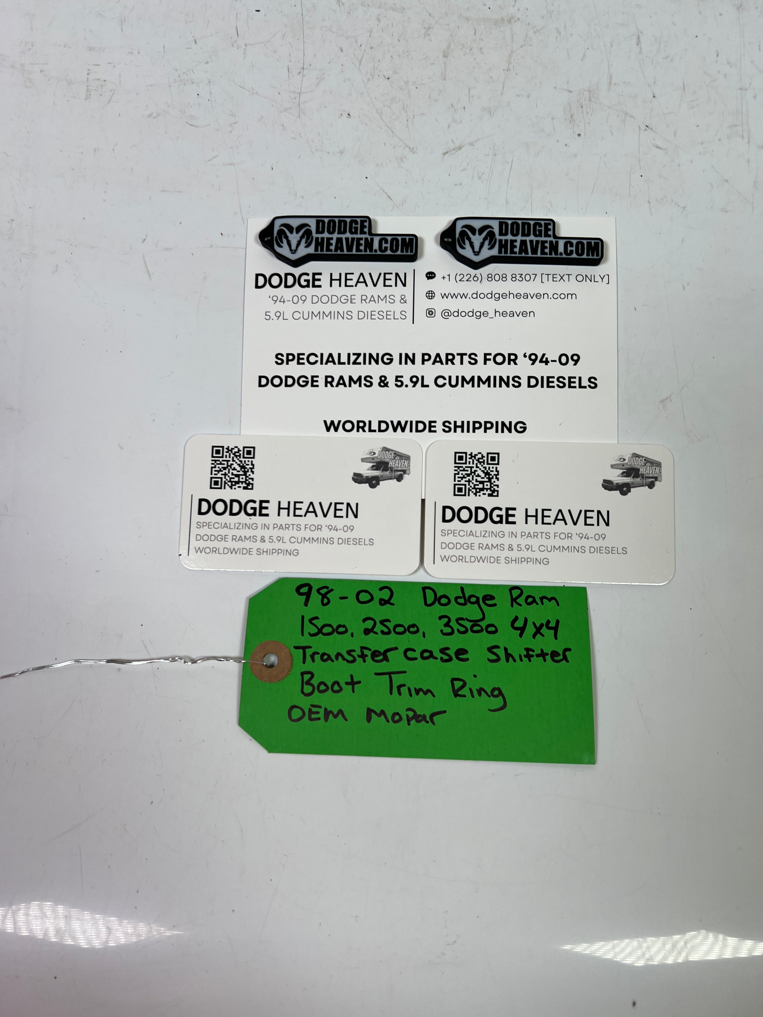 1998-2002 Dodge Ram 1500-3500 4x4 Transfer Case Shifter Boot Trim Ring