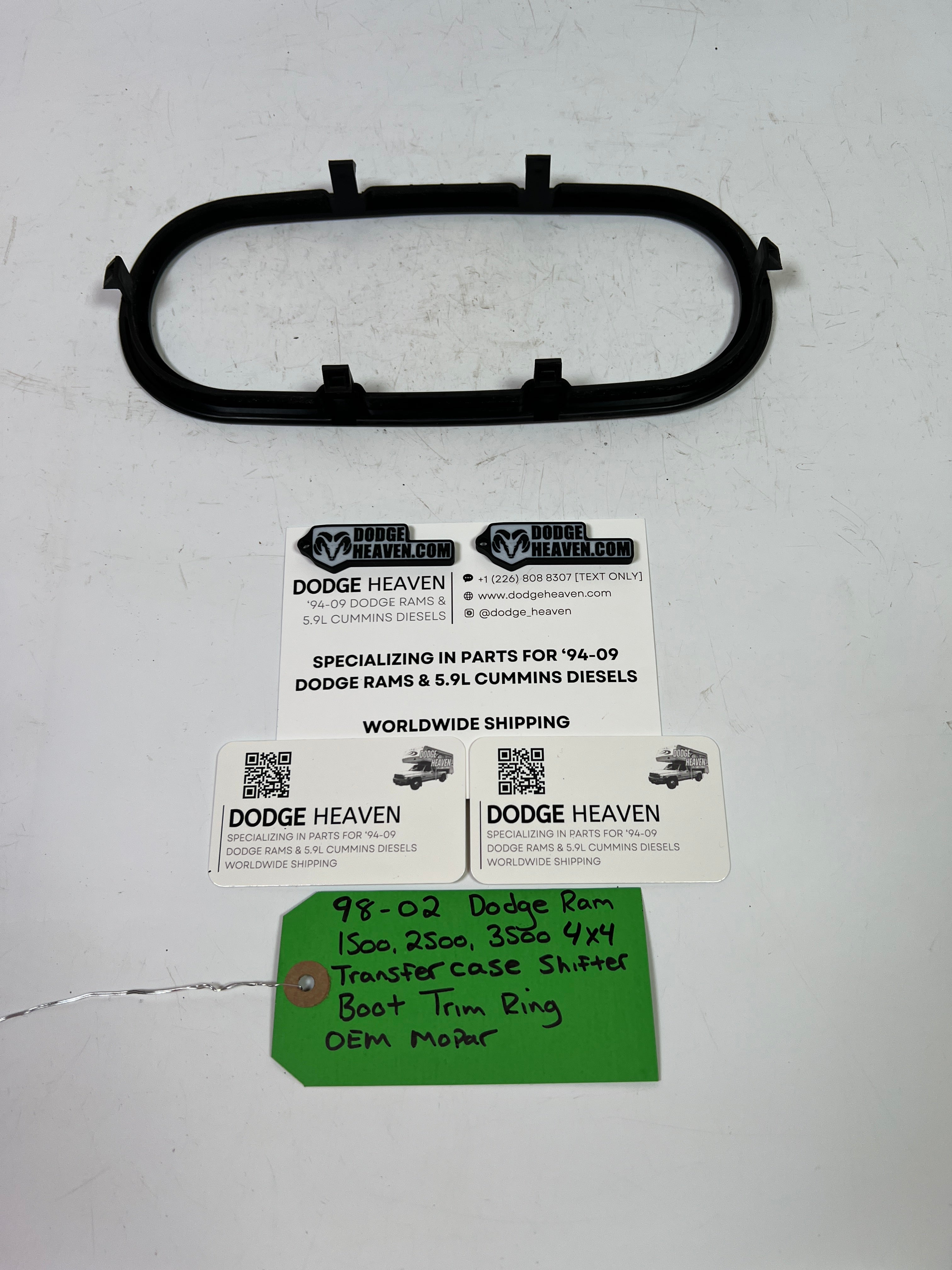 1998-2002 Dodge Ram 1500-3500 4x4 Transfer Case Shifter Boot Trim Ring