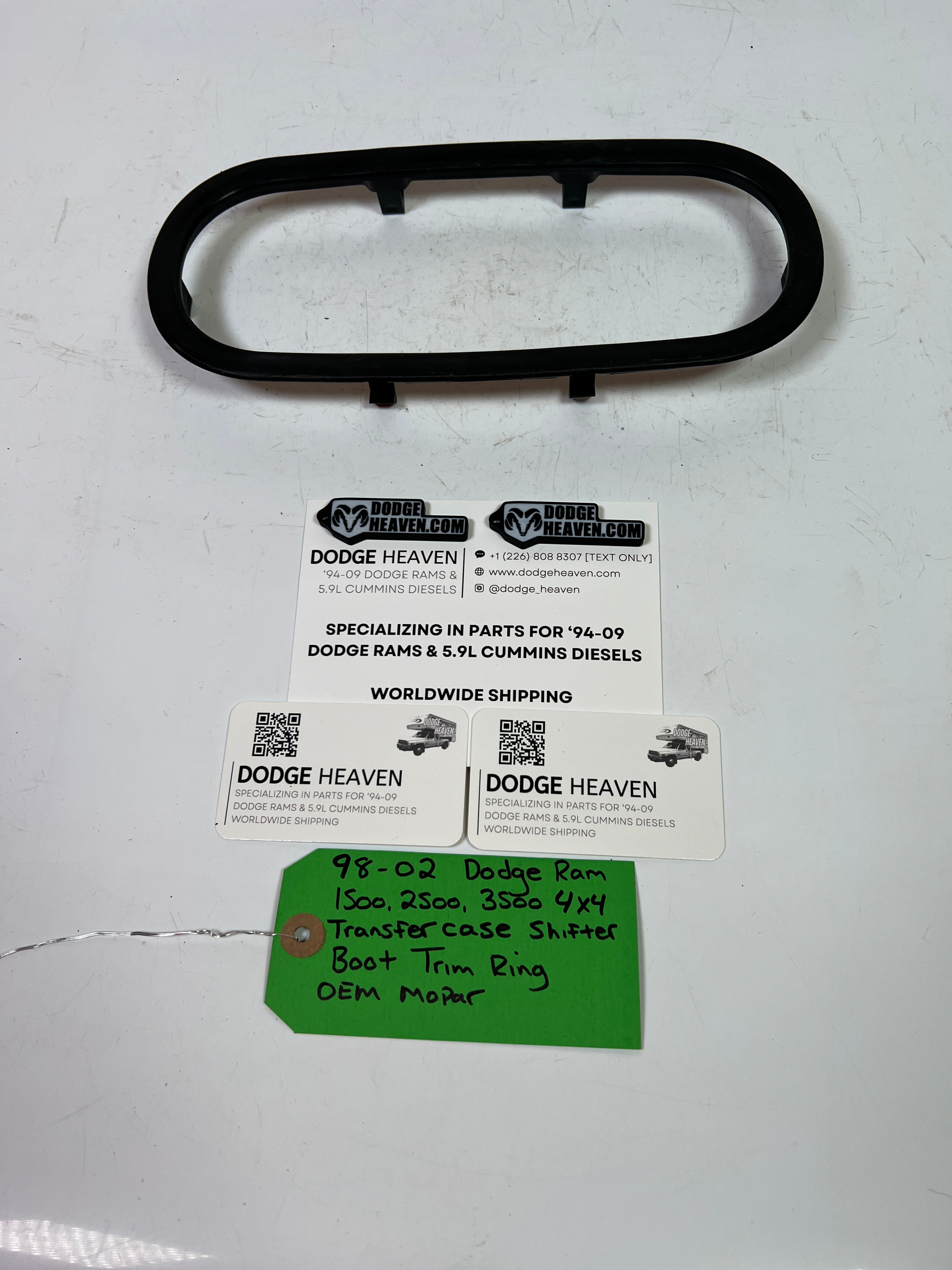 1998-2002 Dodge Ram 1500-3500 4x4 Transfer Case Shifter Boot Trim Ring