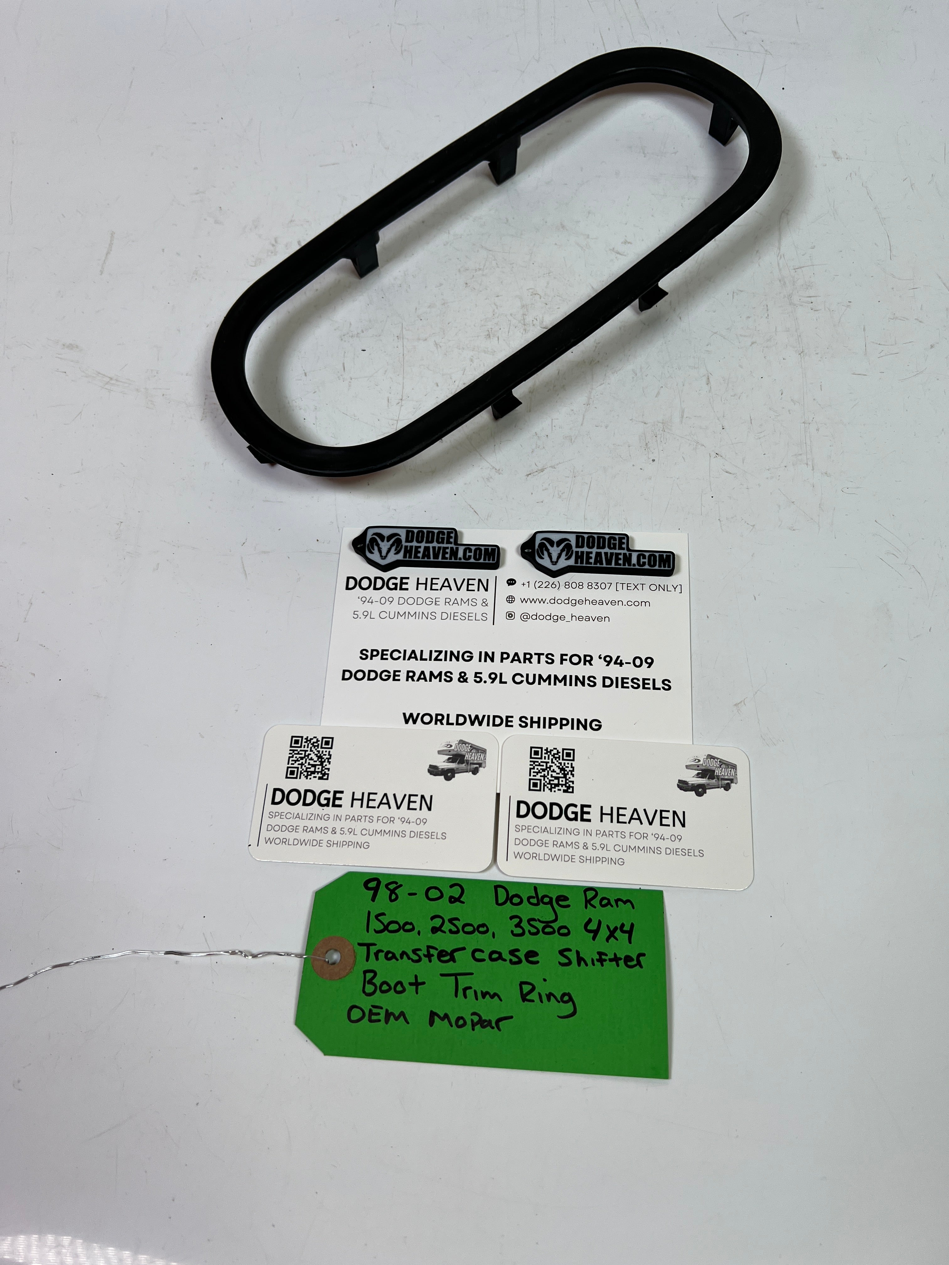 1998-2002 Dodge Ram 1500-3500 4x4 Transfer Case Shifter Boot Trim Ring