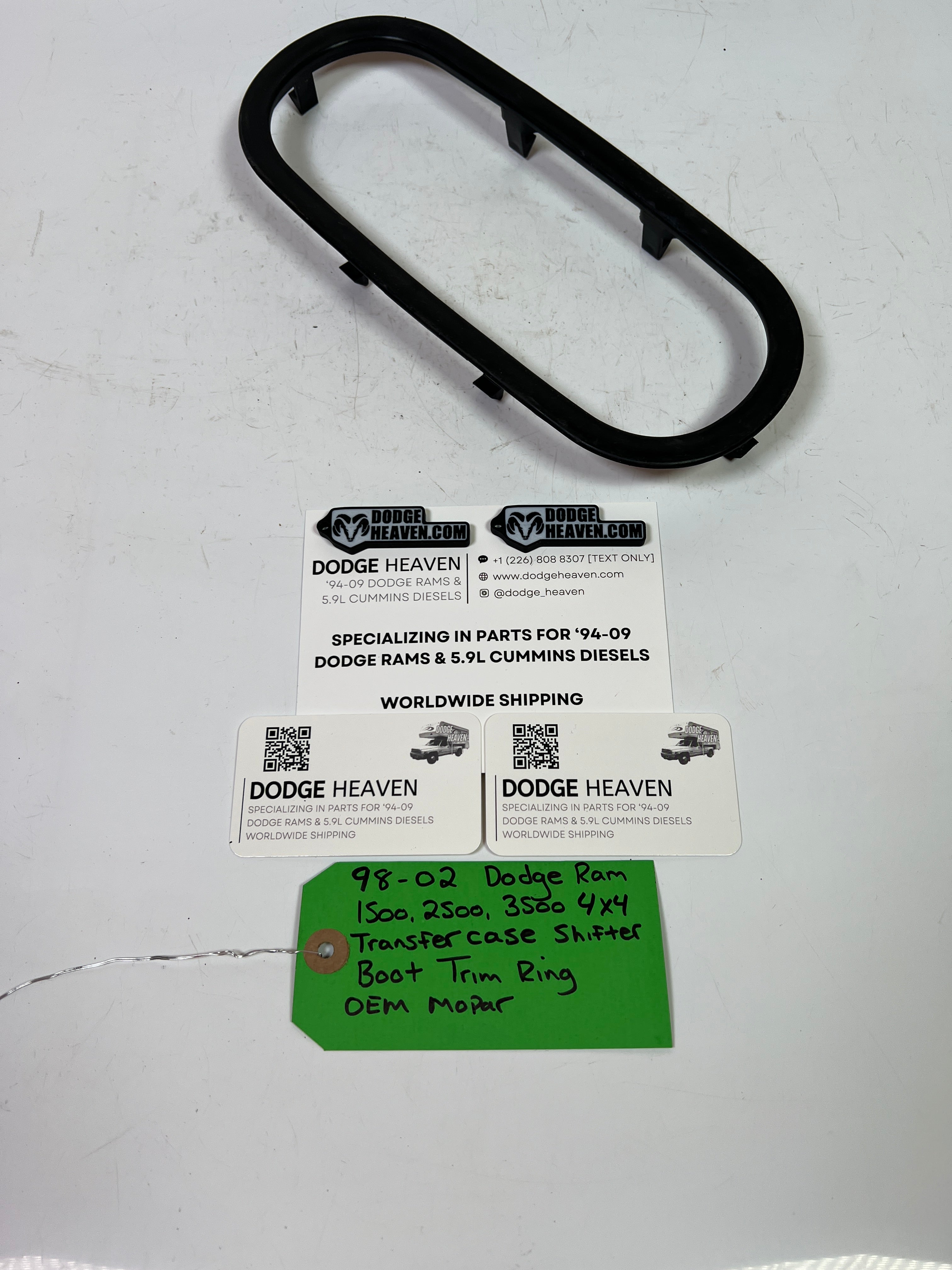 1998-2002 Dodge Ram 1500-3500 4x4 Transfer Case Shifter Boot Trim Ring