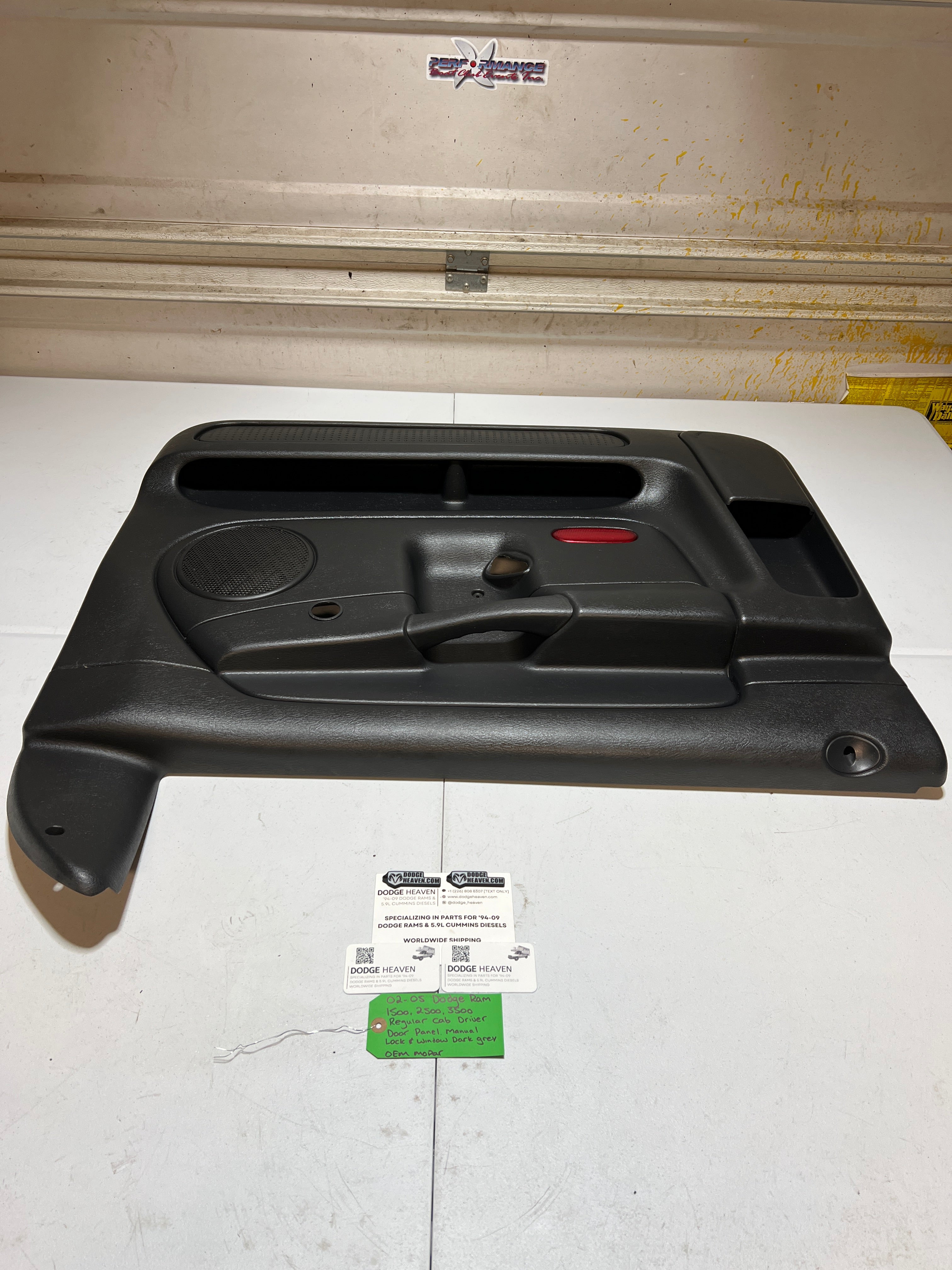 2003-2005 Dodge Ram 1500-3500 Regular Cab Driver Door Panel Manual Window