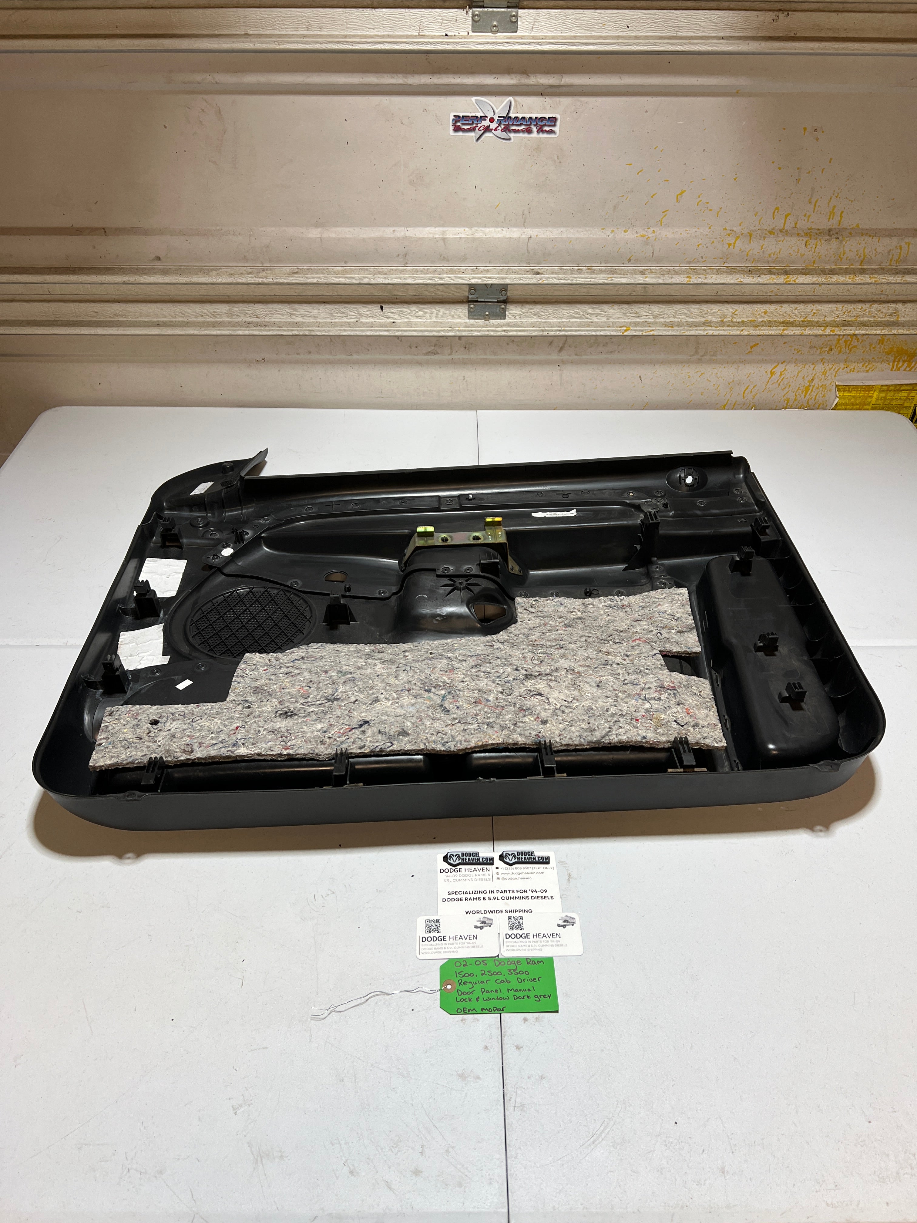2003-2005 Dodge Ram 1500-3500 Regular Cab Driver Door Panel Manual Window