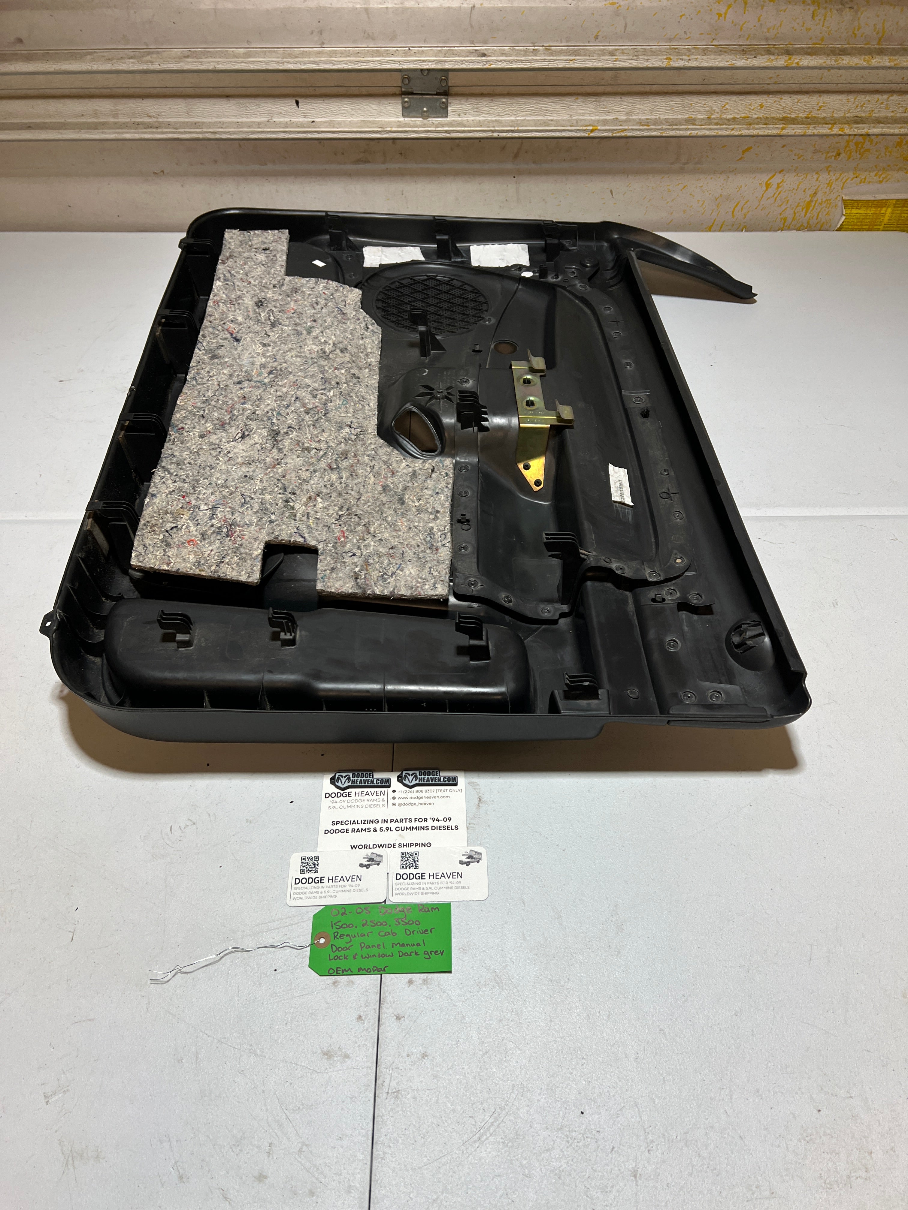 2003-2005 Dodge Ram 1500-3500 Regular Cab Driver Door Panel Manual Window