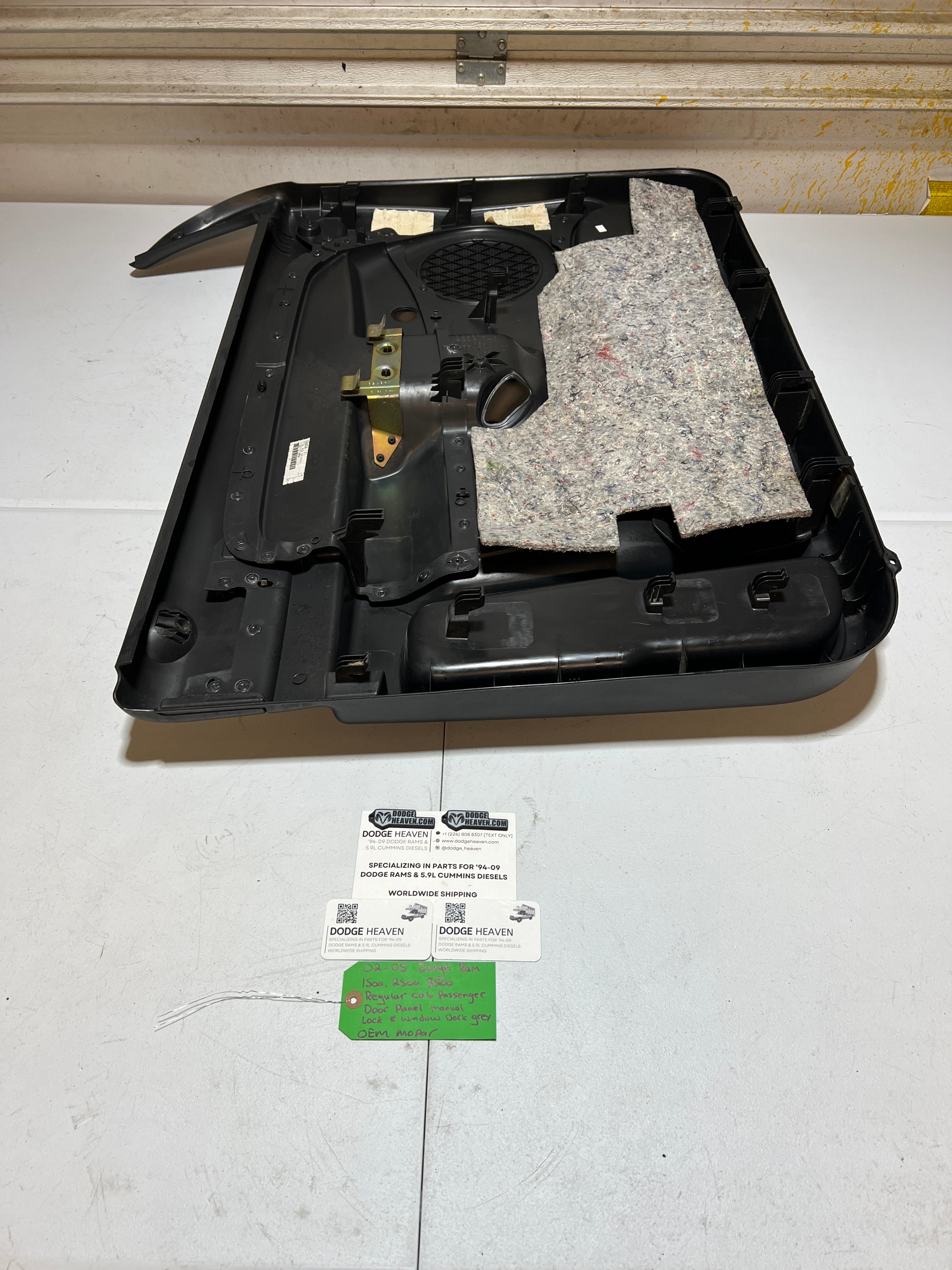 2002-2005 Dodge Ram 1500-3500 Regular Cab Driver Door Panel Manual Window
