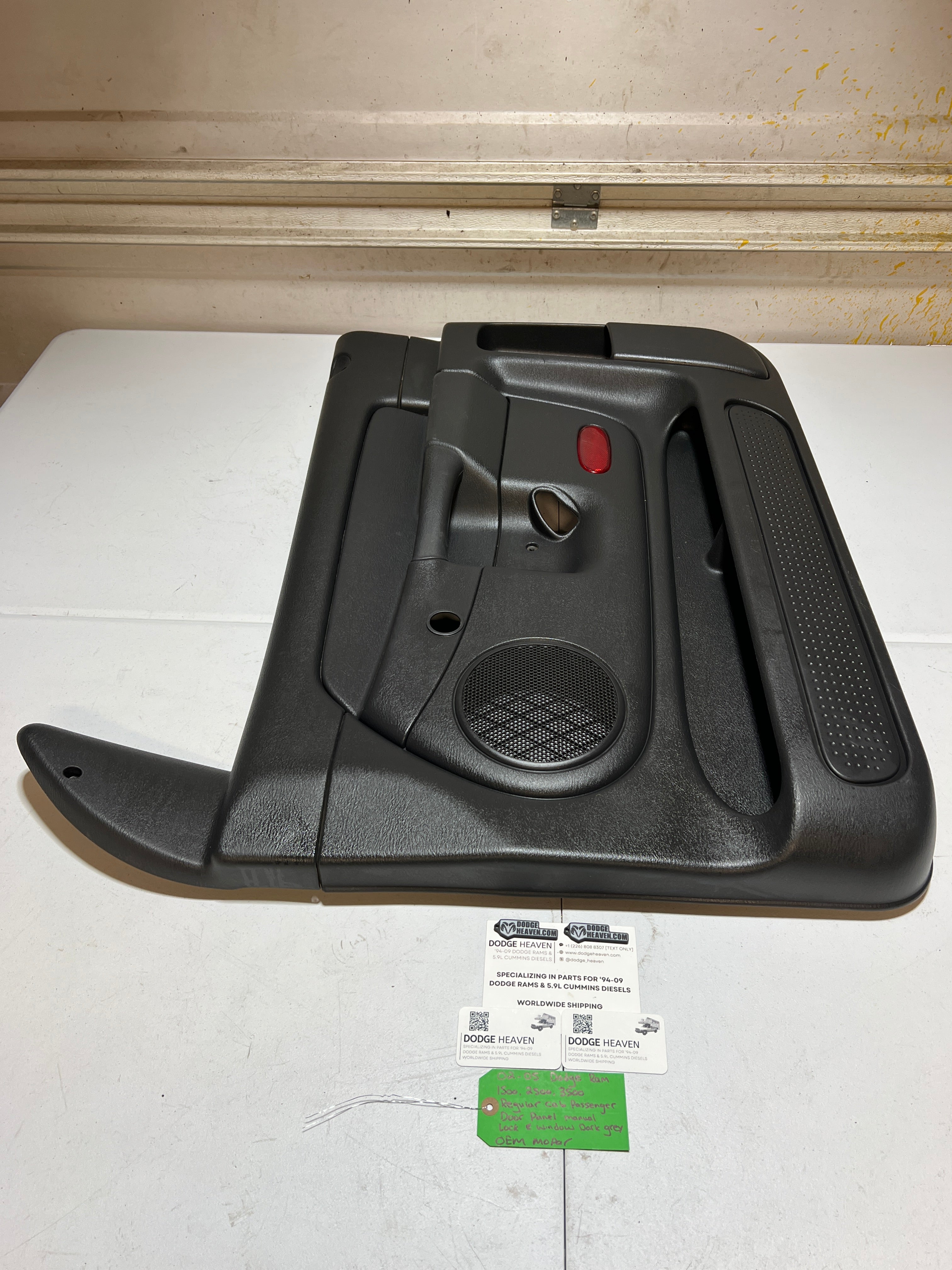 2002-2005 Dodge Ram 1500-3500 Regular Cab Driver Door Panel Manual Window