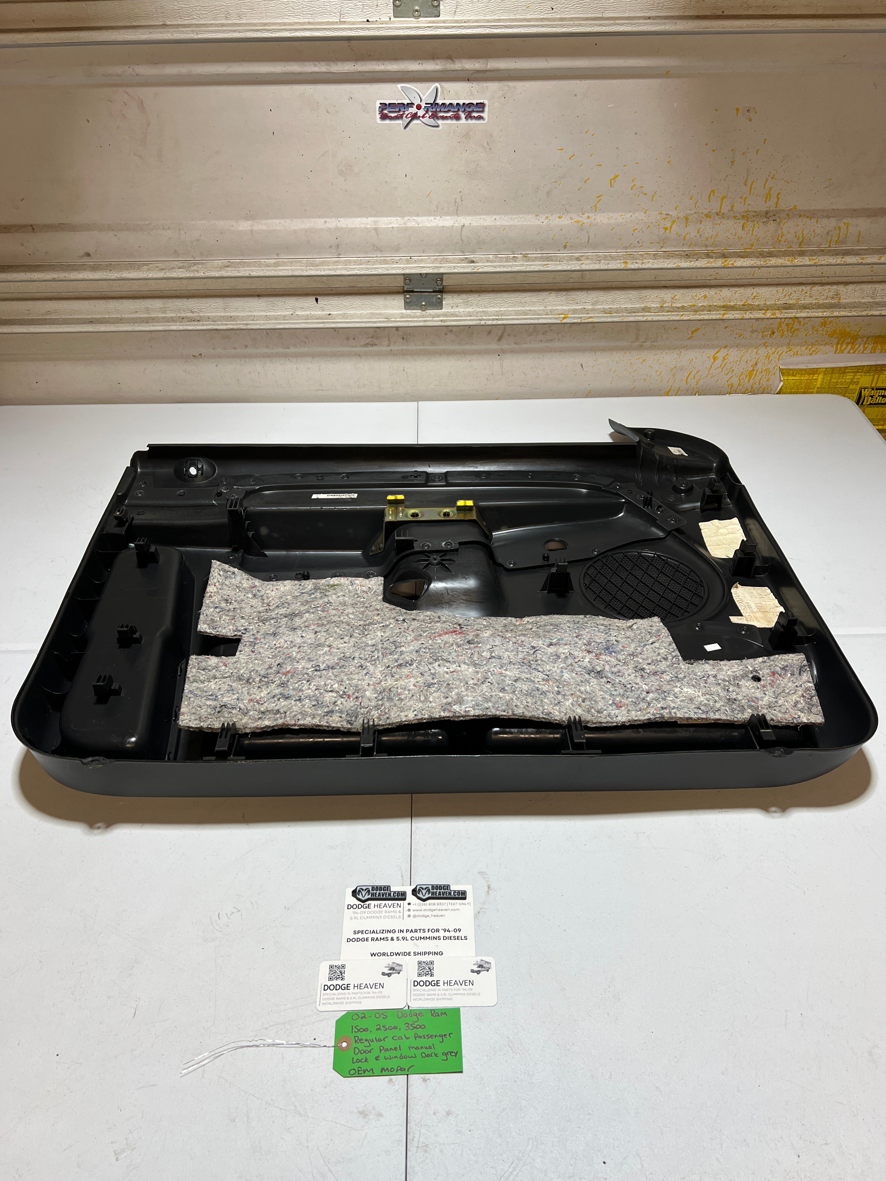 2002-2005 Dodge Ram 1500-3500 Regular Cab Driver Door Panel Manual Window
