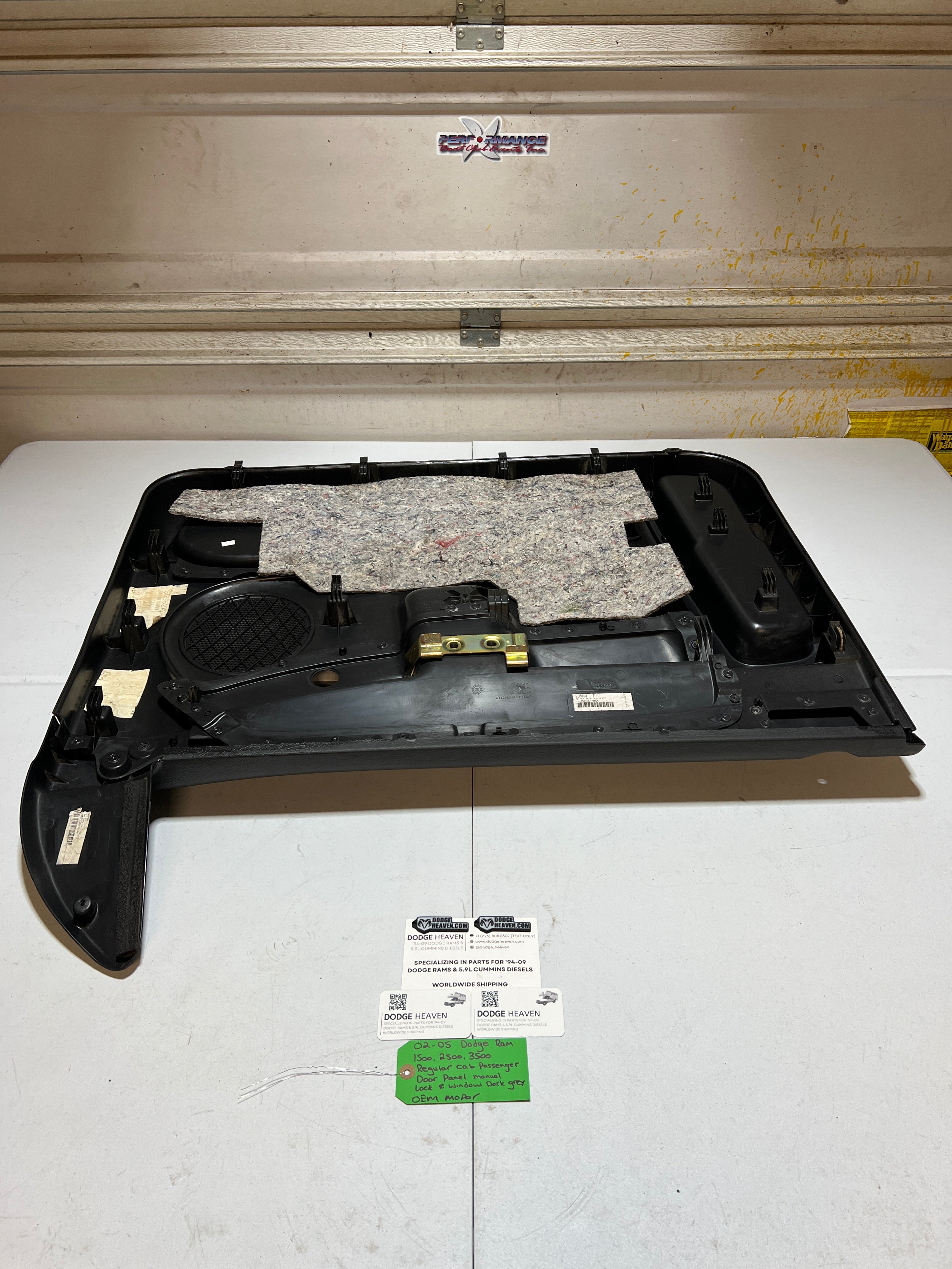 2002-2005 Dodge Ram 1500-3500 Regular Cab Driver Door Panel Manual Window