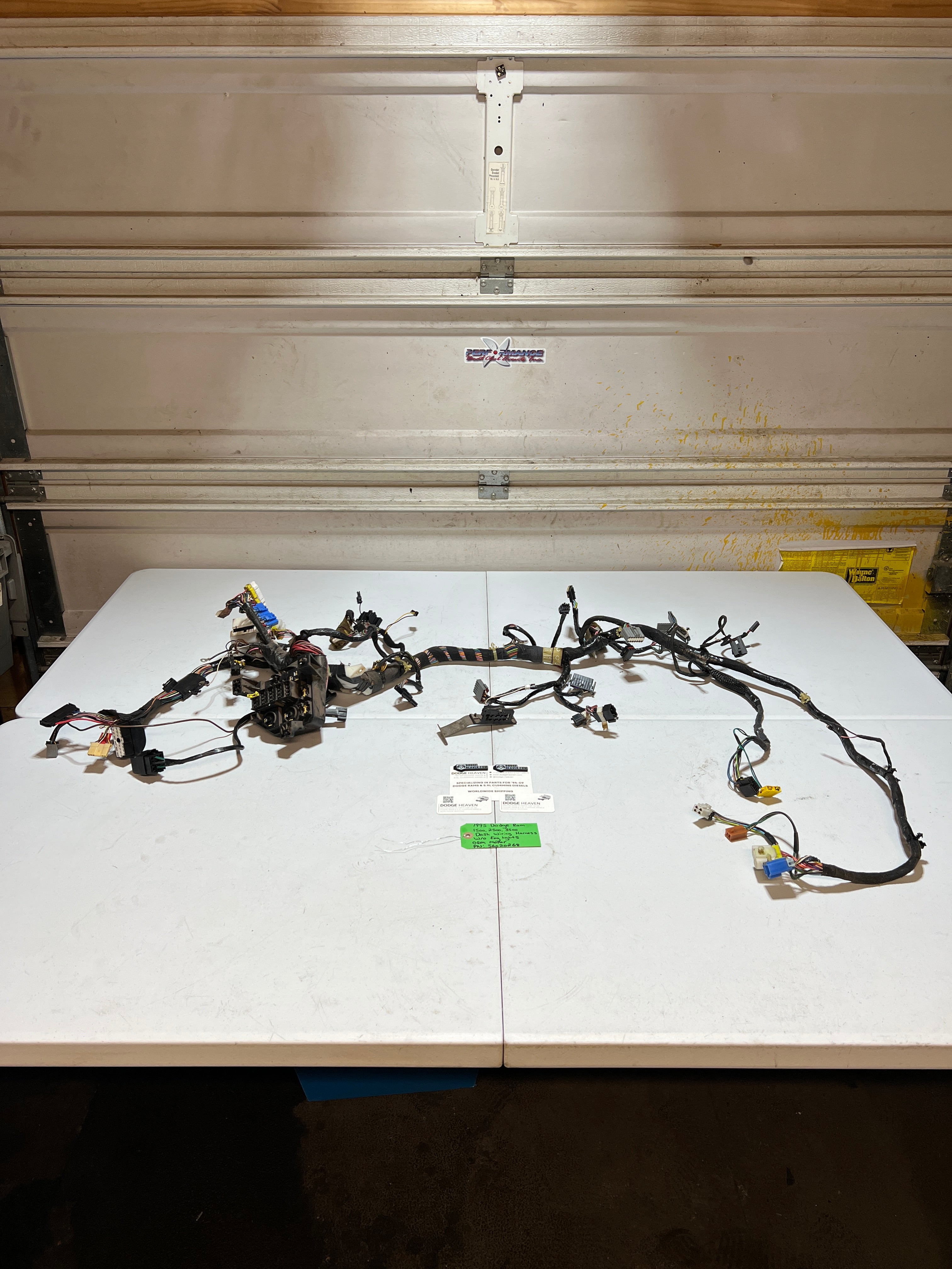 1995-1995 Dodge Ram 1500-3500 Dash Wiring Harness W/O Fog Lights