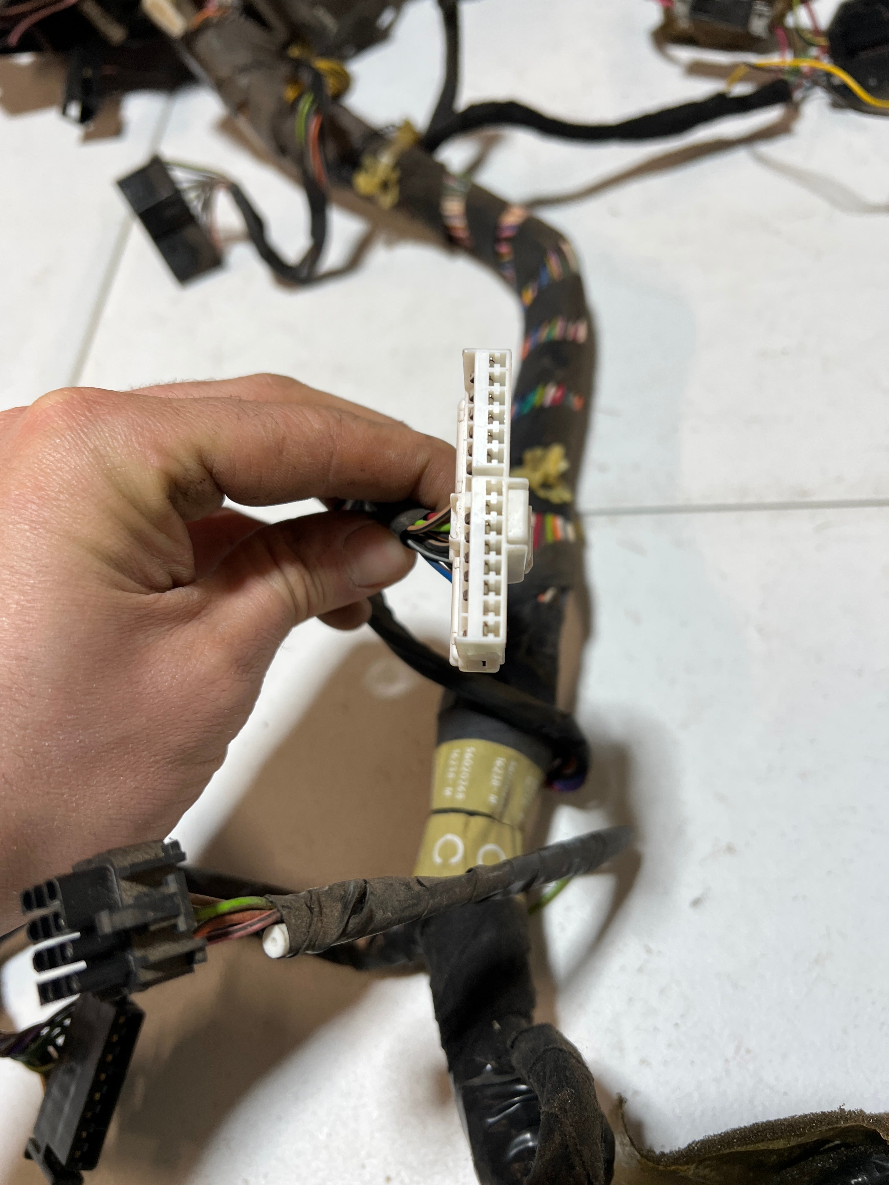1995-1995 Dodge Ram 1500-3500 Dash Wiring Harness W/O Fog Lights