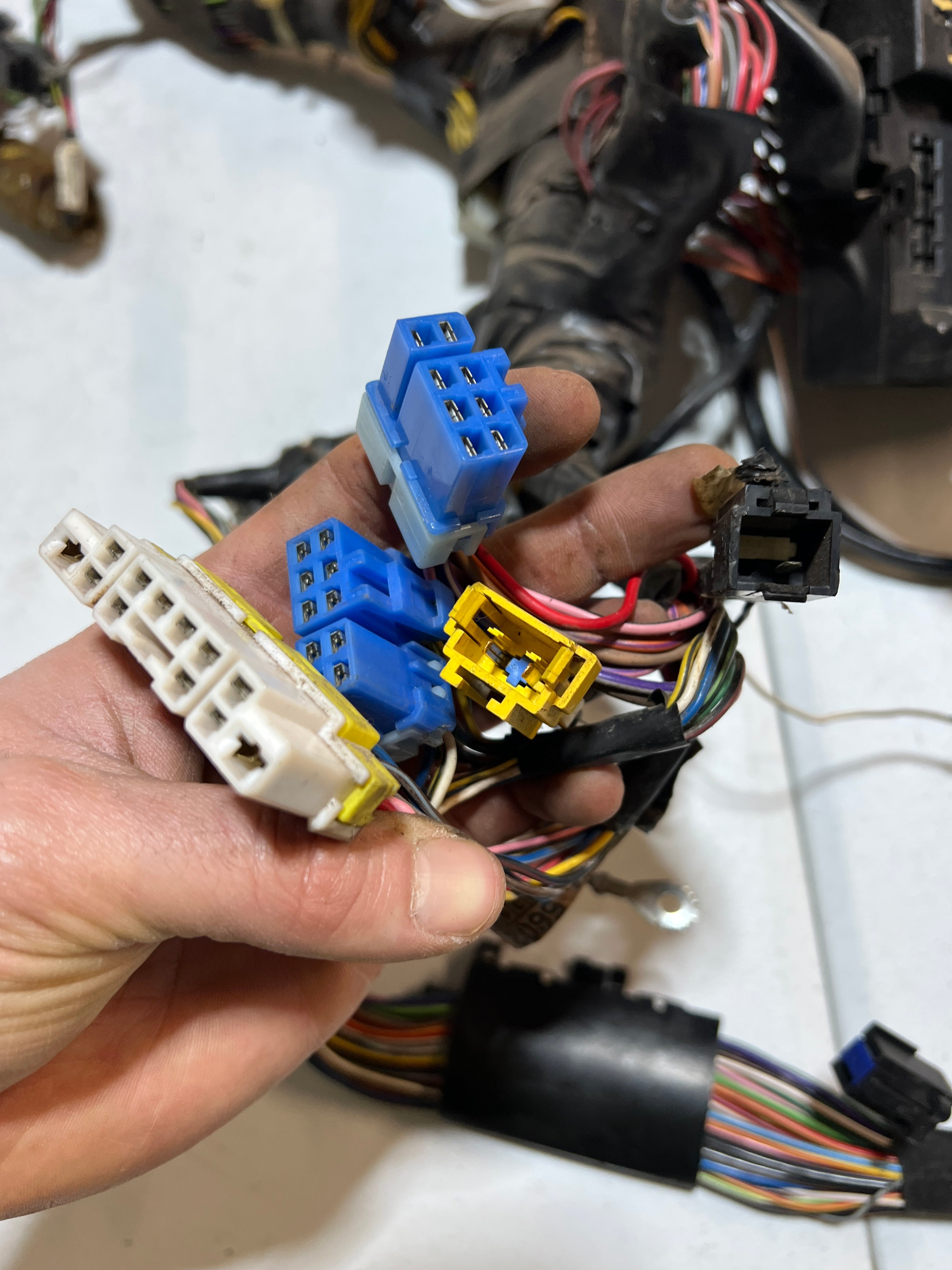 1995-1995 Dodge Ram 1500-3500 Dash Wiring Harness W/O Fog Lights