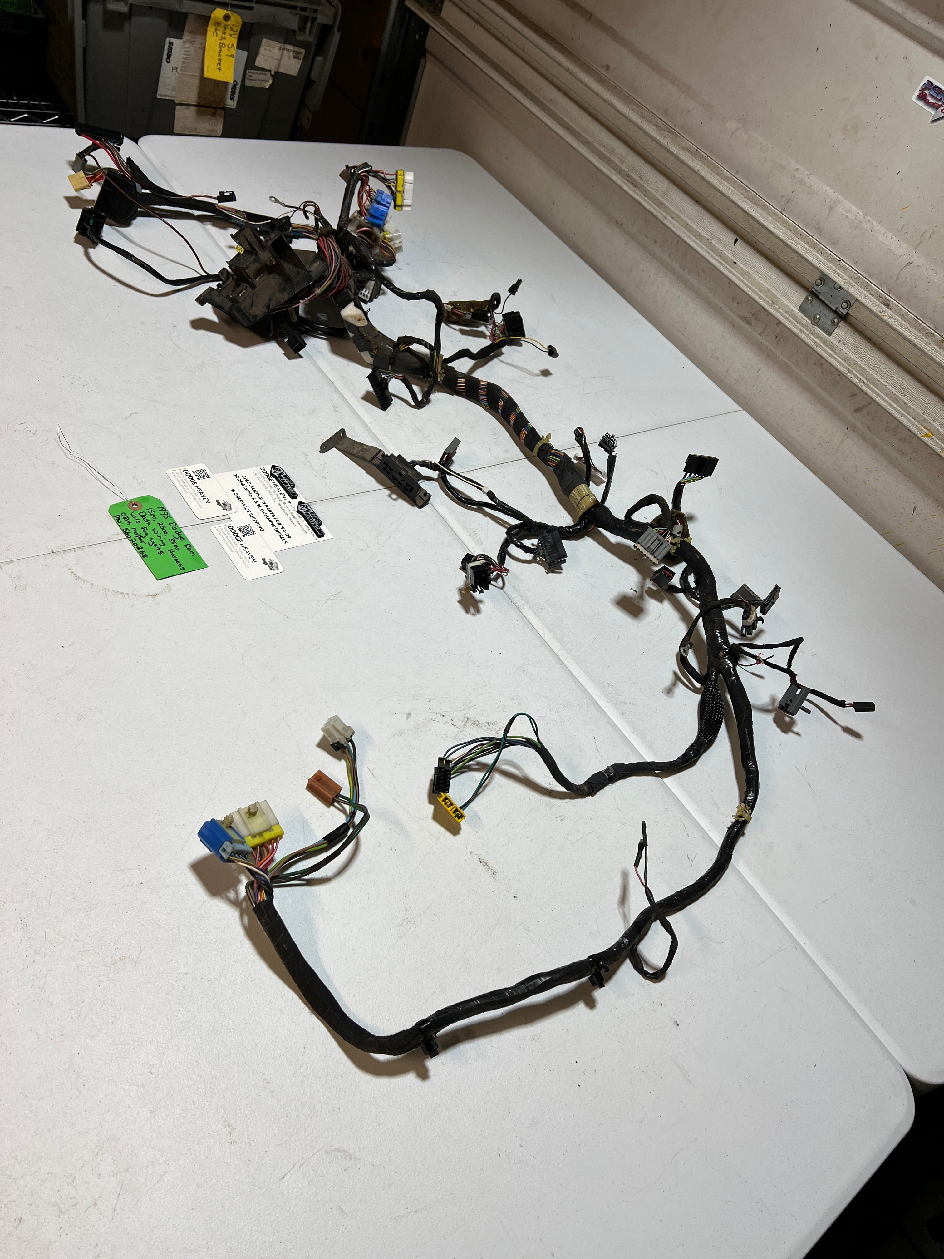 1995-1995 Dodge Ram 1500-3500 Dash Wiring Harness W/O Fog Lights