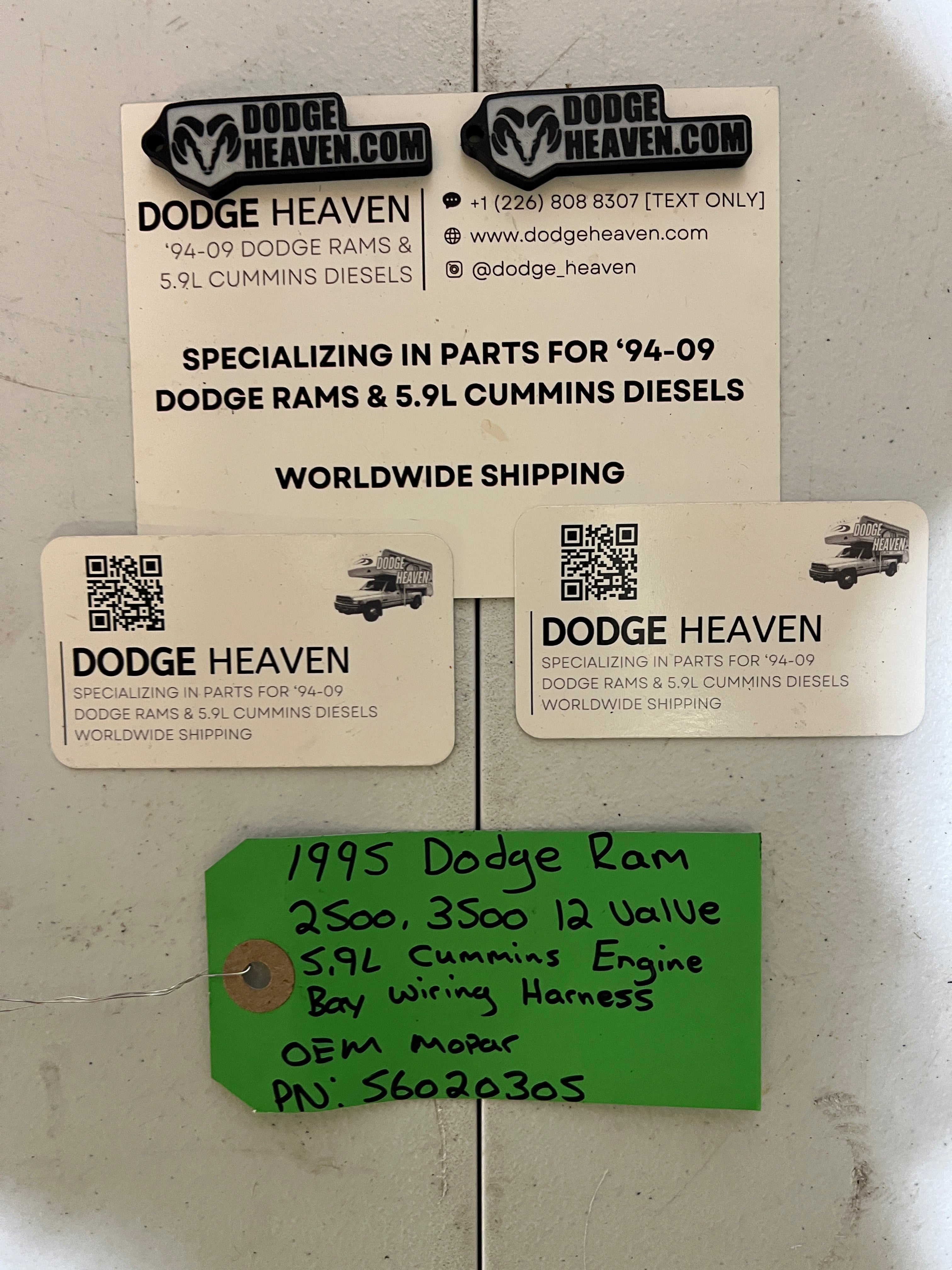 1995-1995 Dodge Ram 2500 3500 12V 5.9L Cummins Engine Bay Wiring Harness