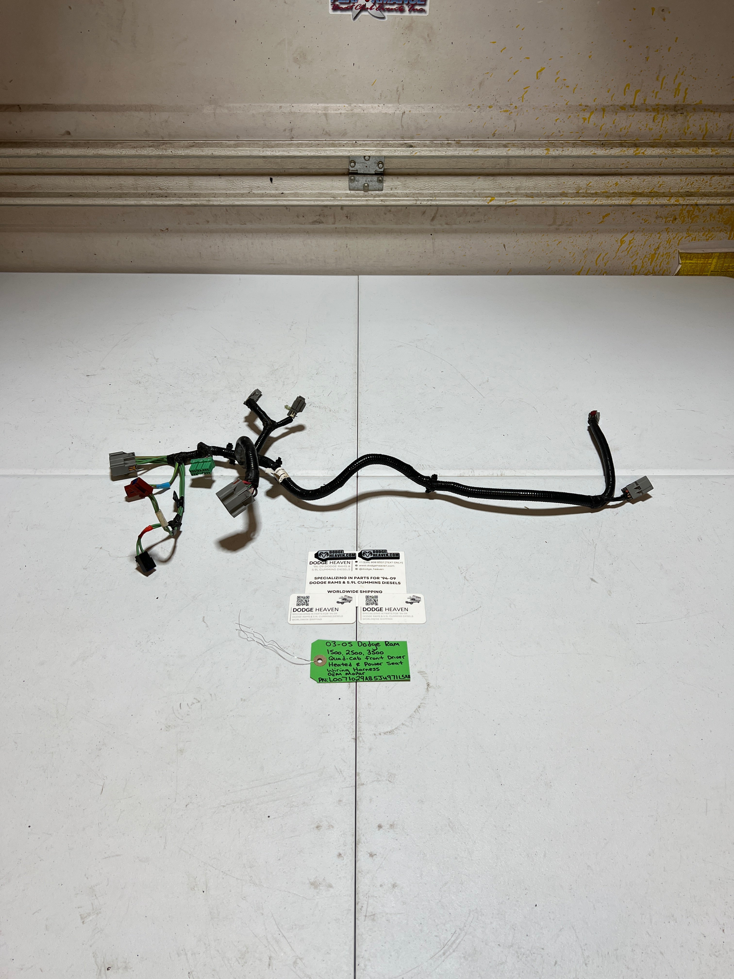 2003-2005 Dodge Ram 1500-3500 Driver Heated Seat Wiring Harness
