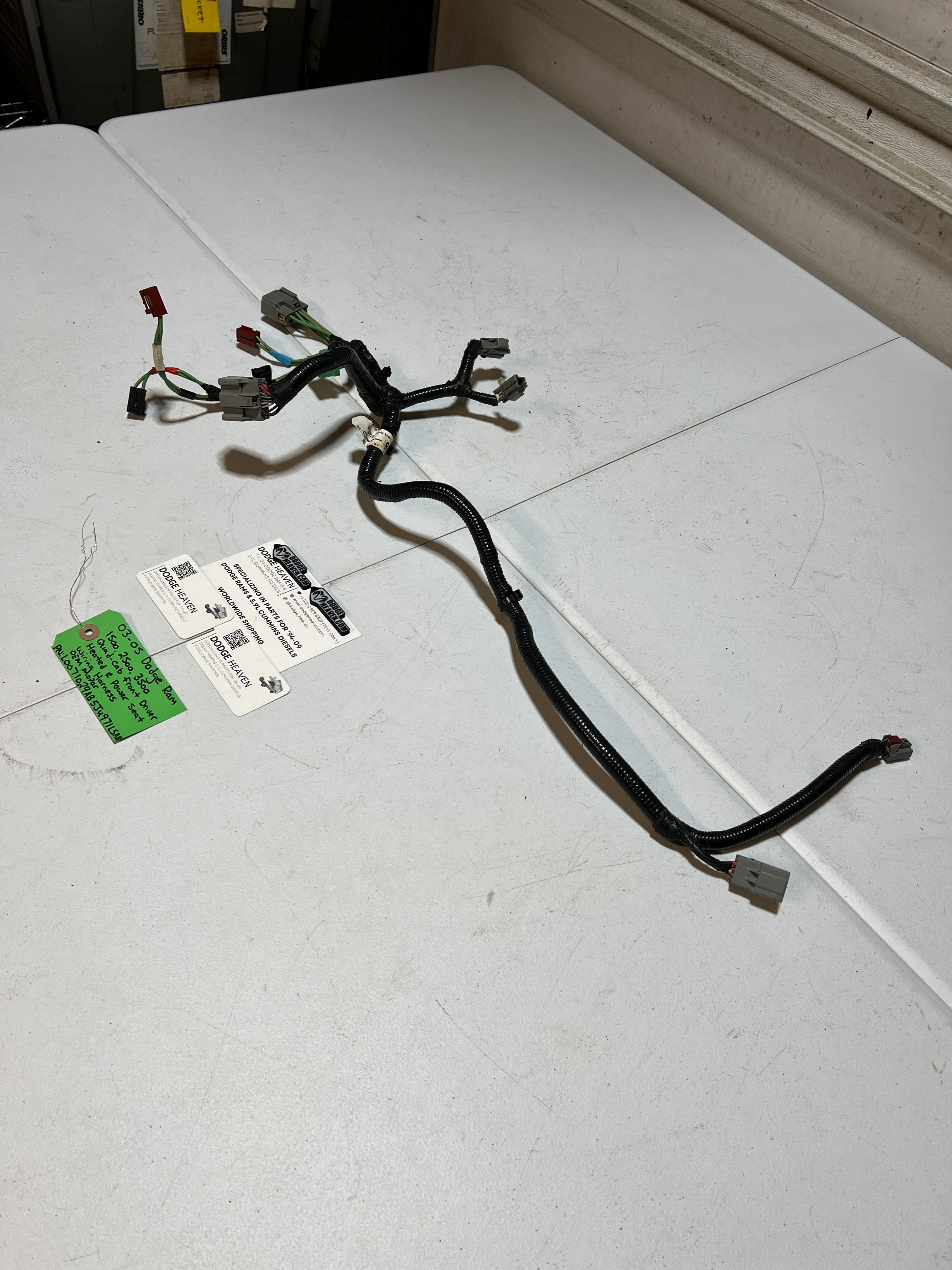 2003-2005 Dodge Ram 1500-3500 Driver Heated Seat Wiring Harness
