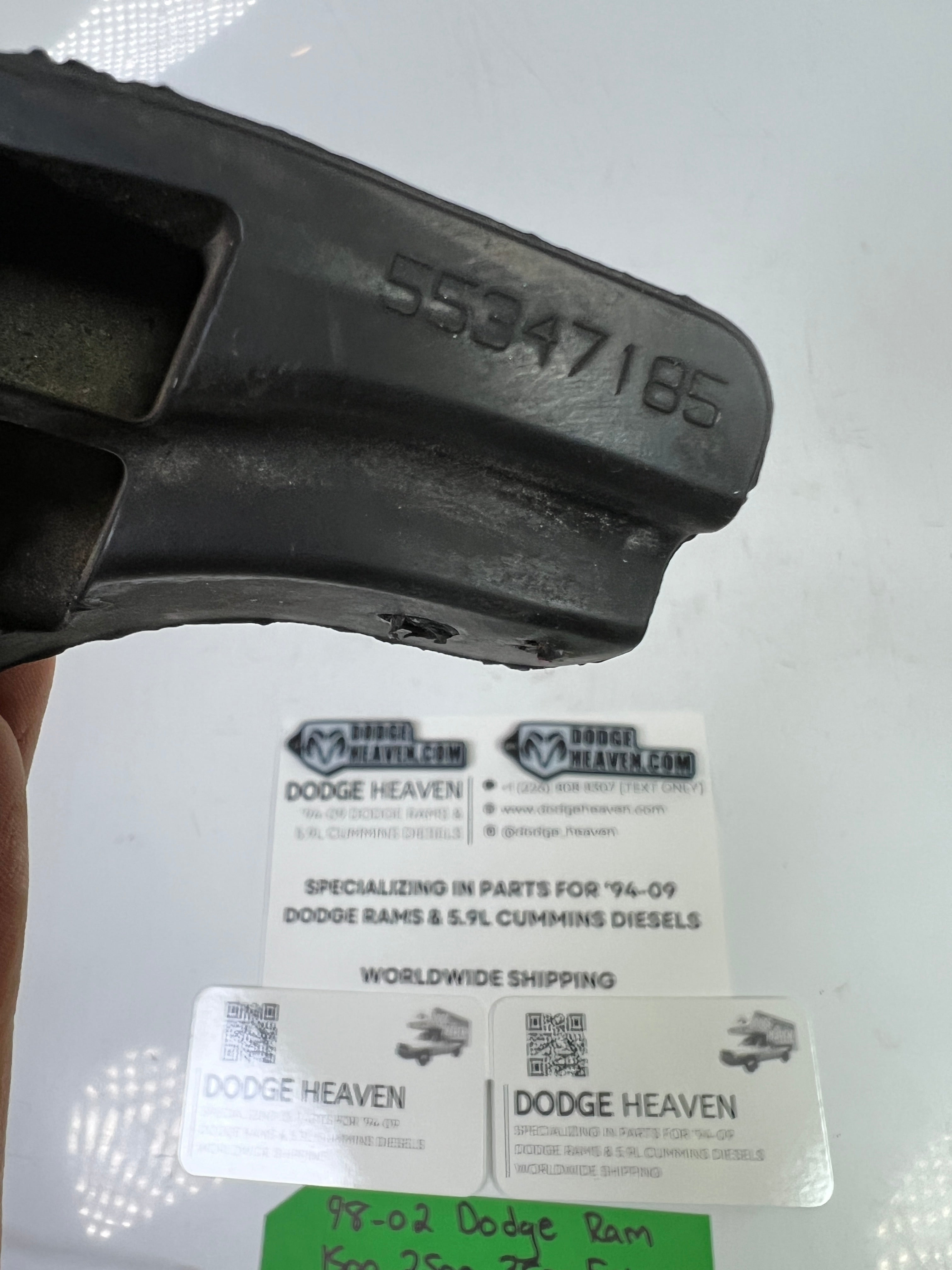 1998-2002 Dodge Ram 1500-3500 Extended Cab Rear Door Upper Seal Pass