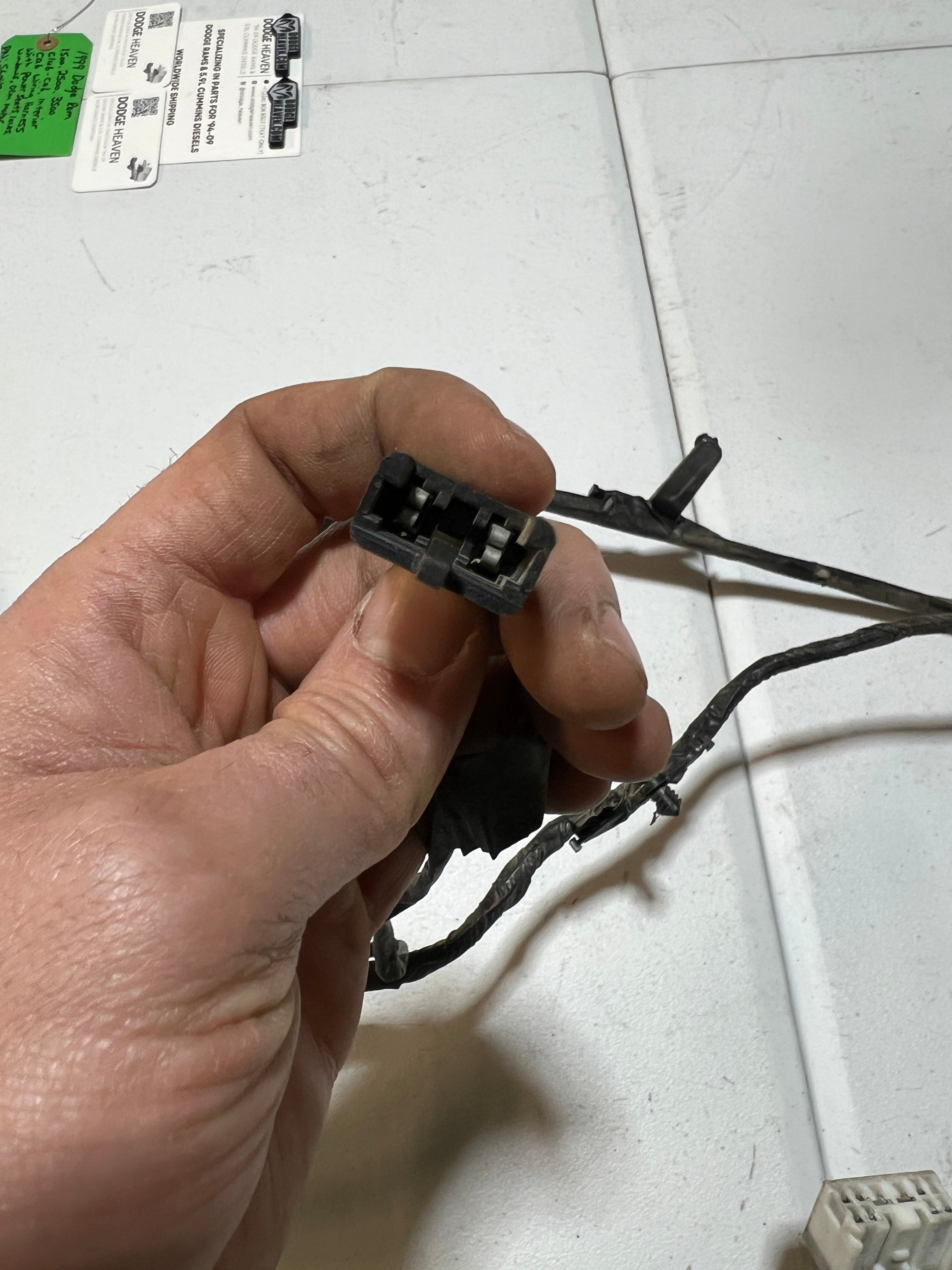1999-1999 Dodge Ram 1500-3500 Club Cab Interior Wiring Harness