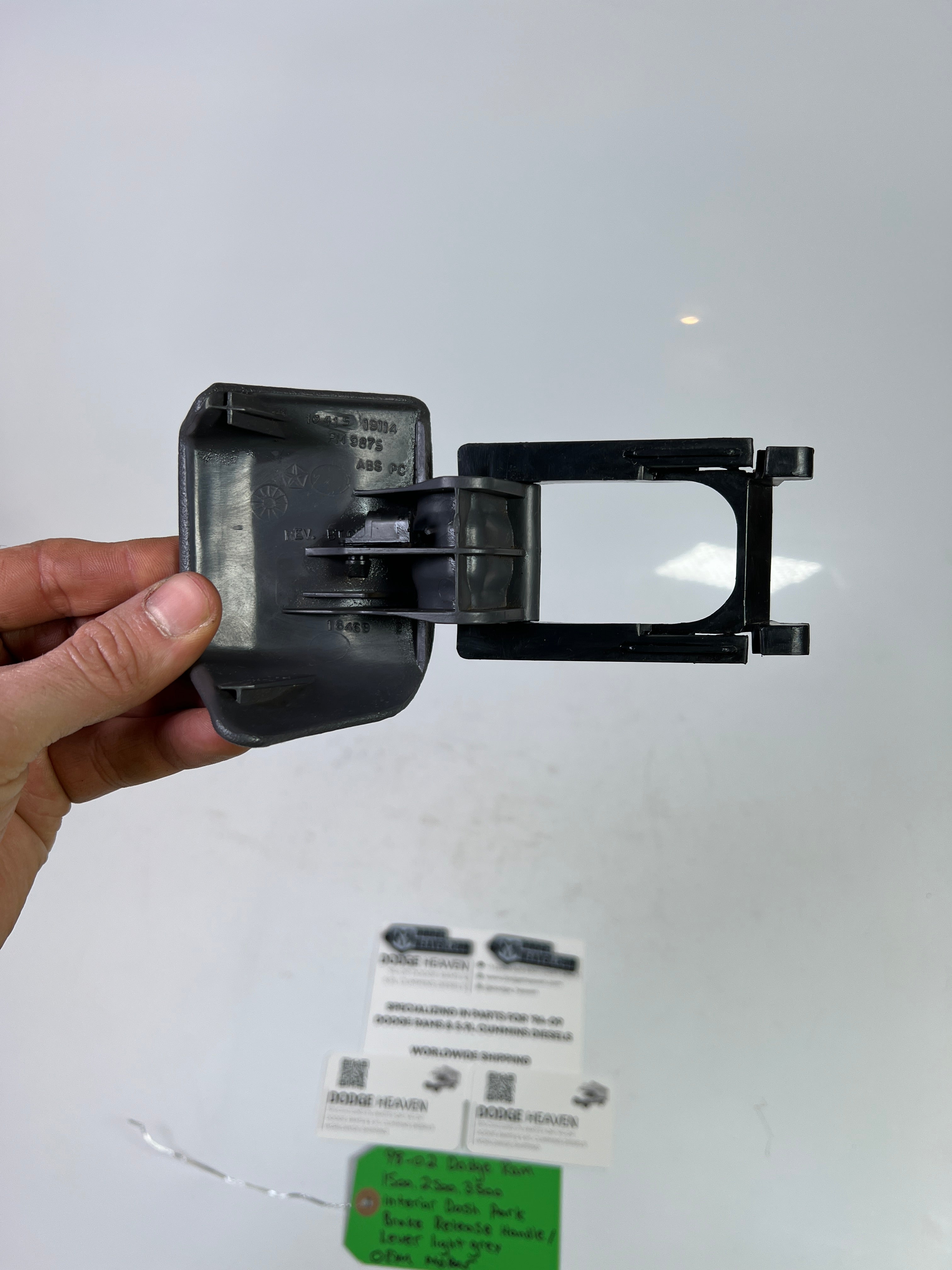1998-2002 Dodge Ram 1500-3500 Parking Brake Release Handle Light Grey