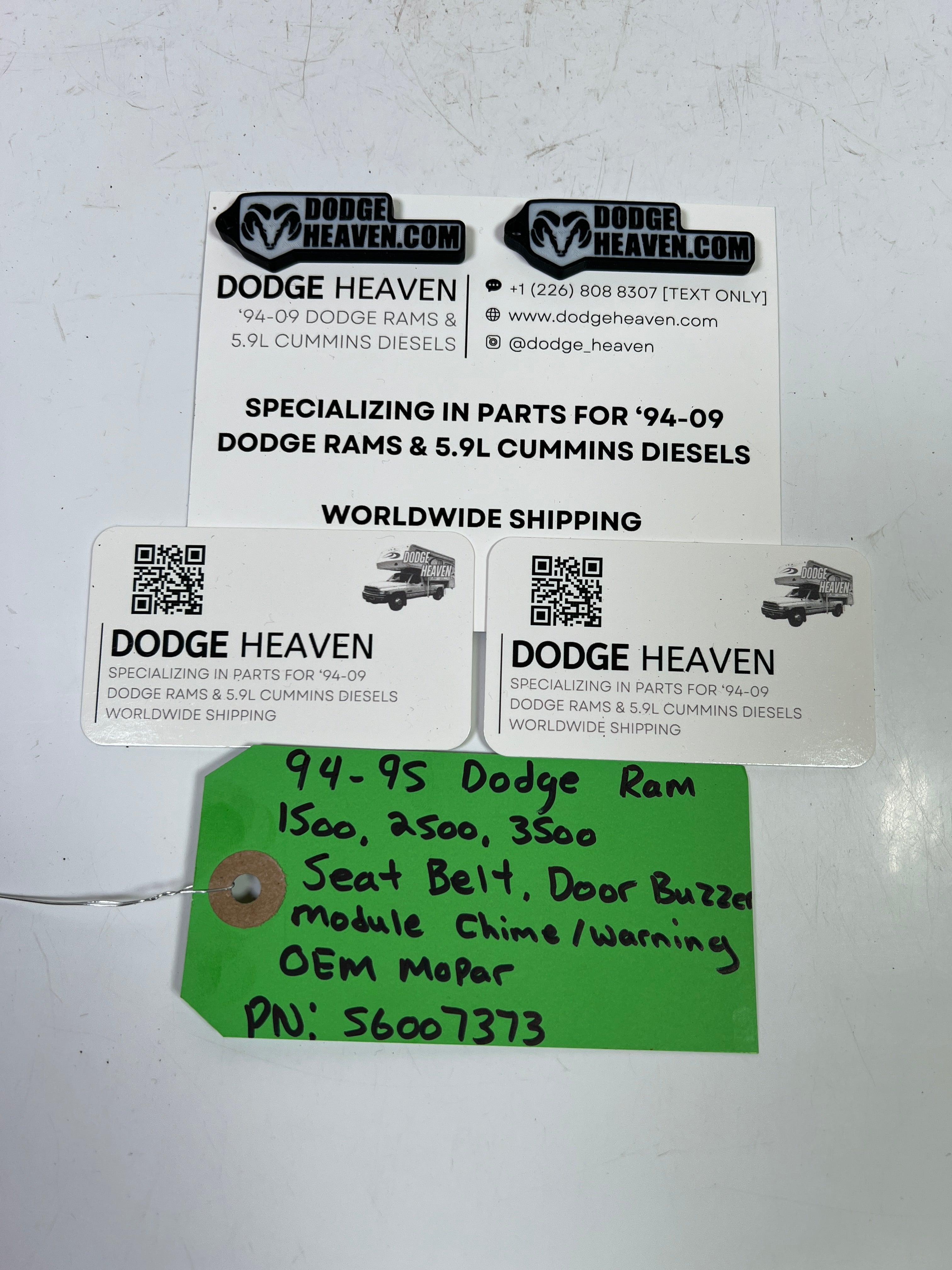1994-1995 Dodge Ram 1500-3500 Seat Belt Door Chime Buzzer Module