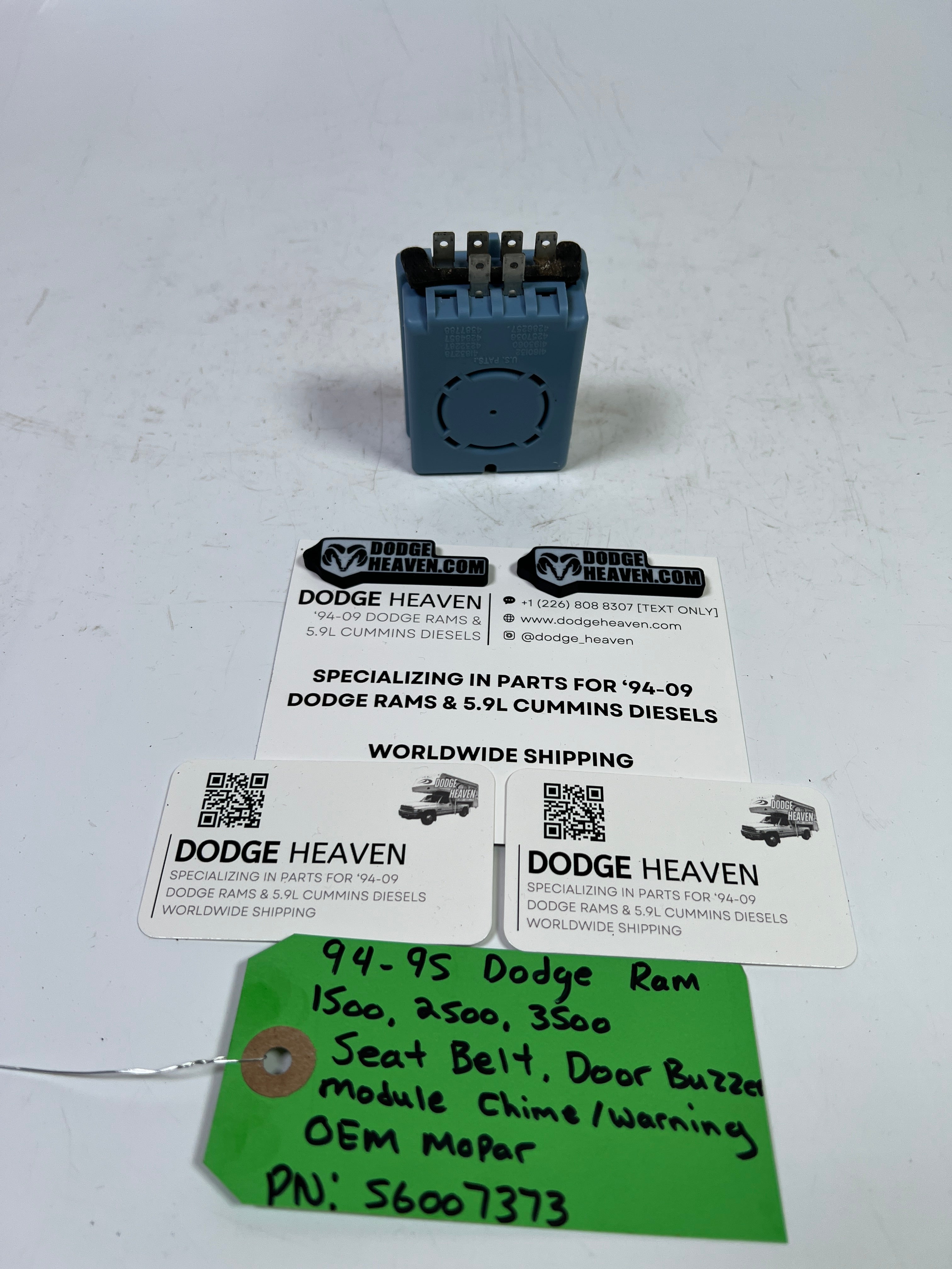 1994-1995 Dodge Ram 1500-3500 Seat Belt Door Chime Buzzer Module