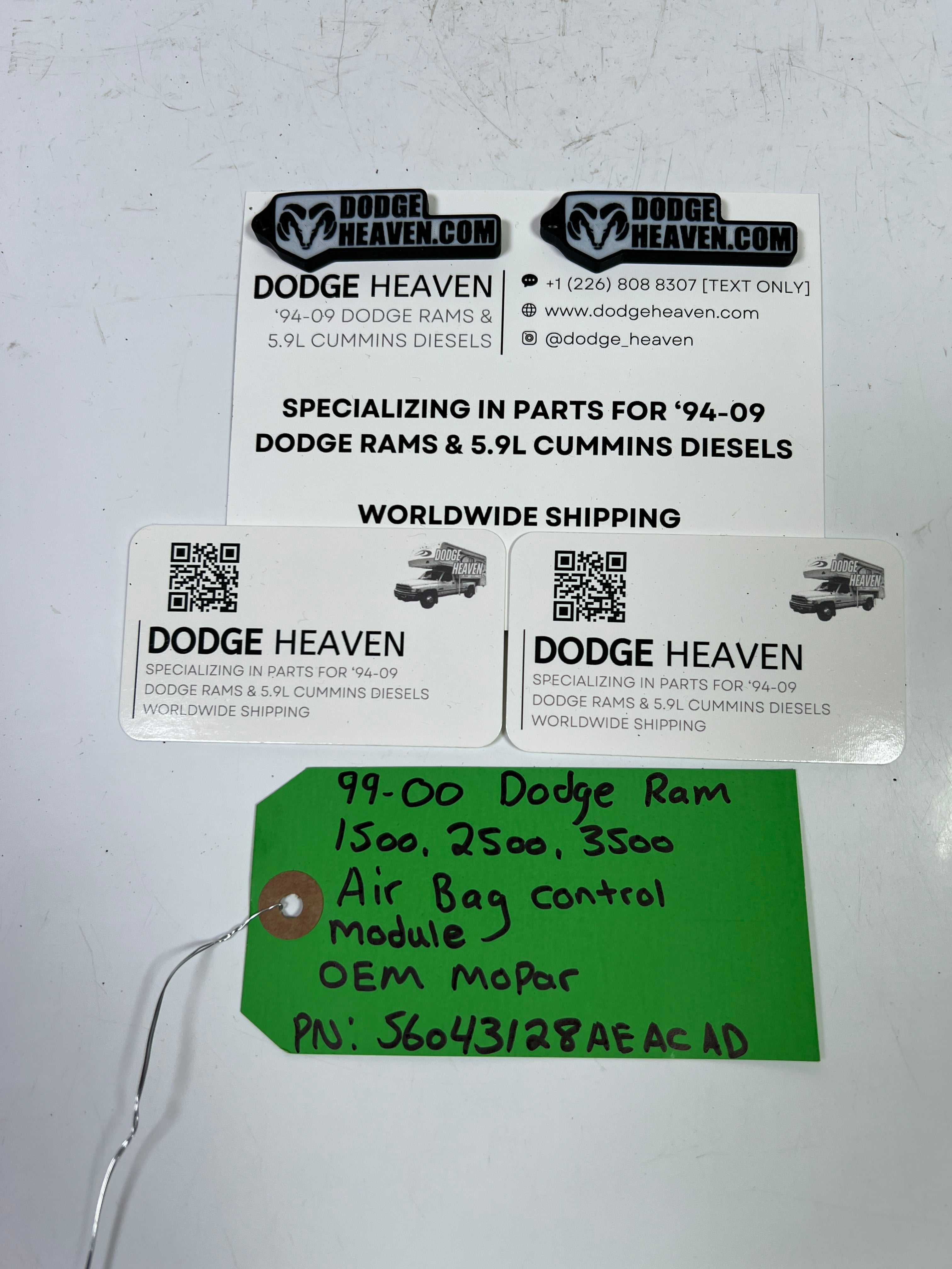 1999-2000 Dodge Ram 1500-3500 Front Control SRS Module