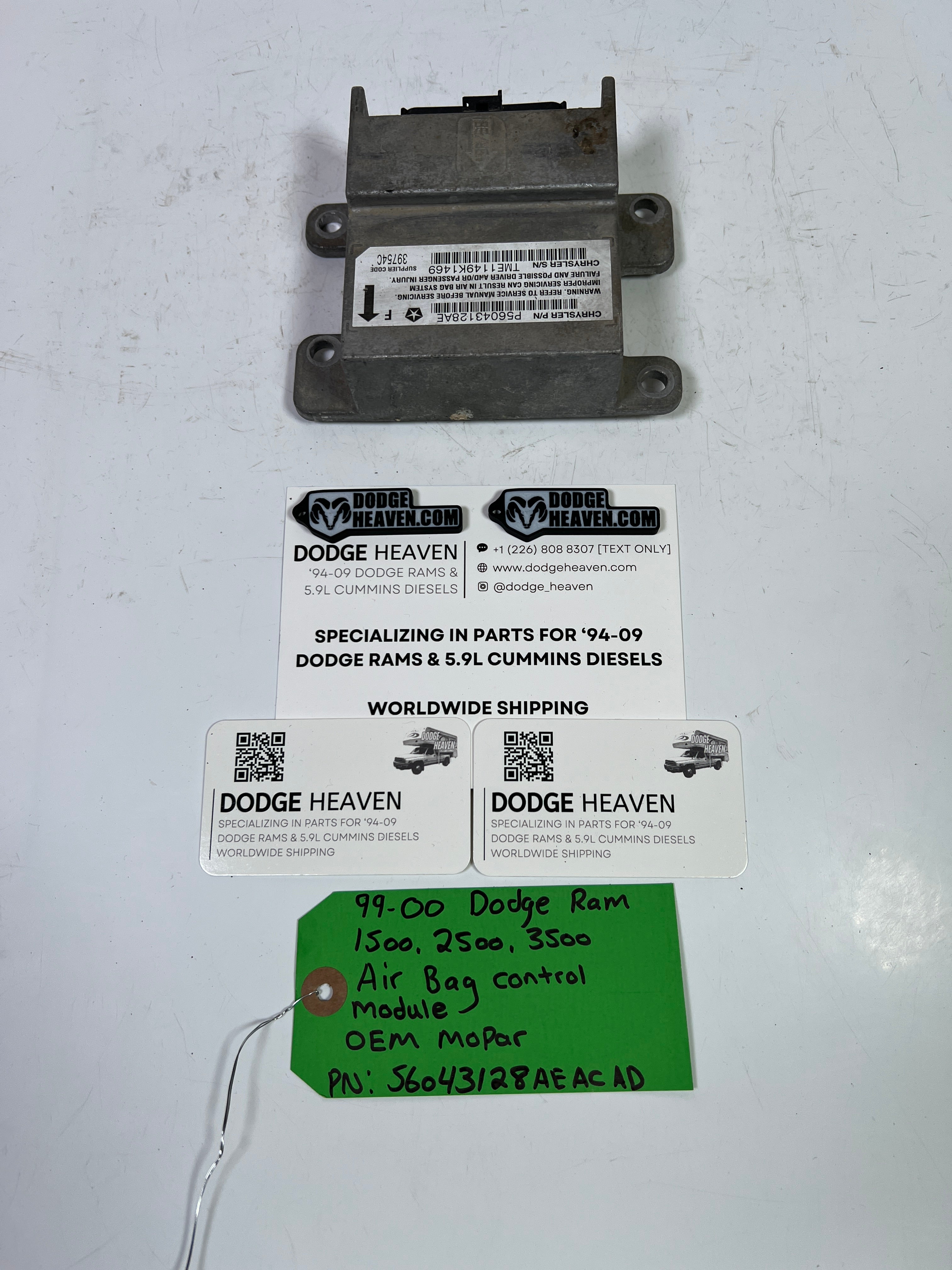 1999-2000 Dodge Ram 1500-3500 Front Control SRS Module