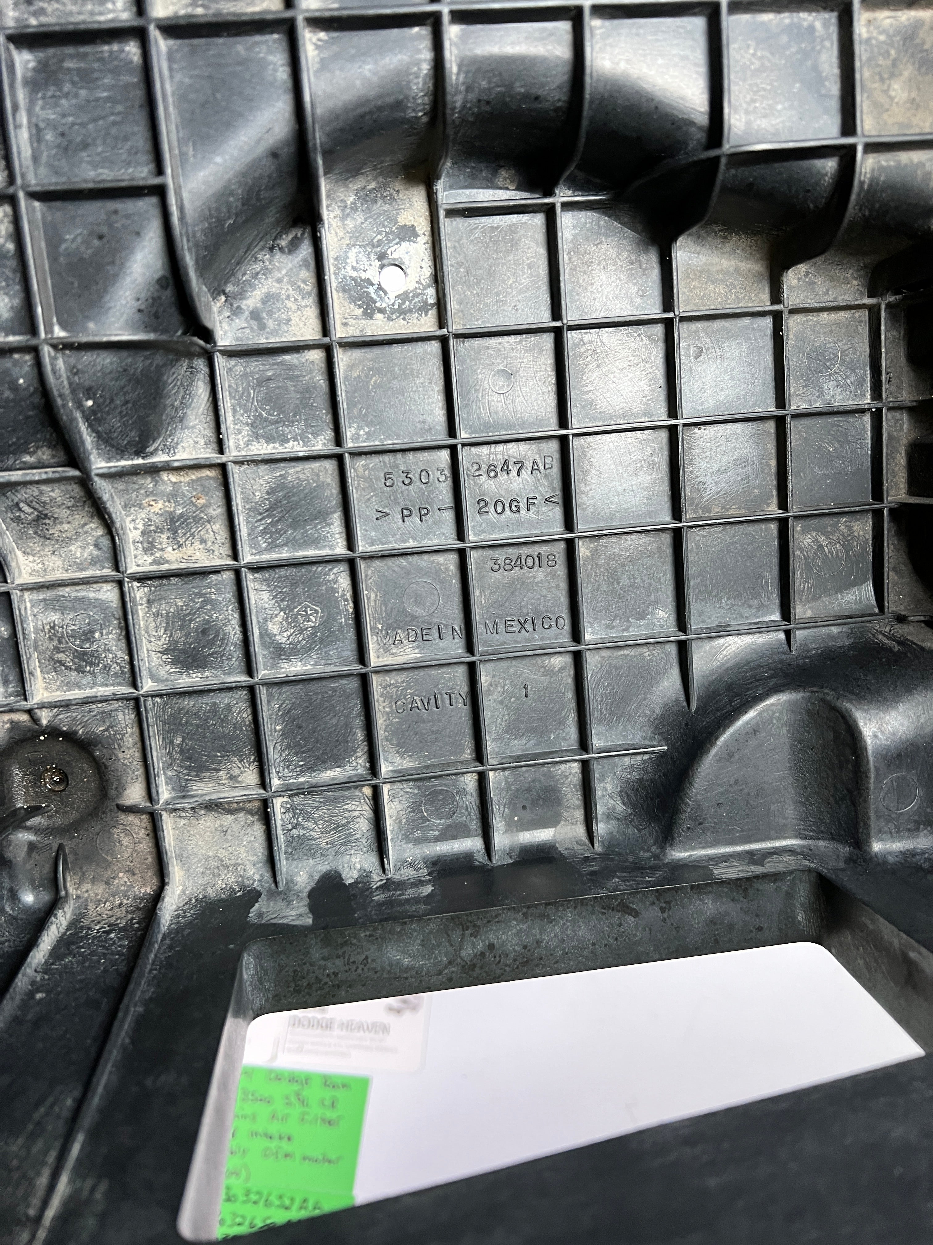 2003-2004 Dodge Ram 5.9L CR Cummins Air Filter Box & Intake Tube Assembly