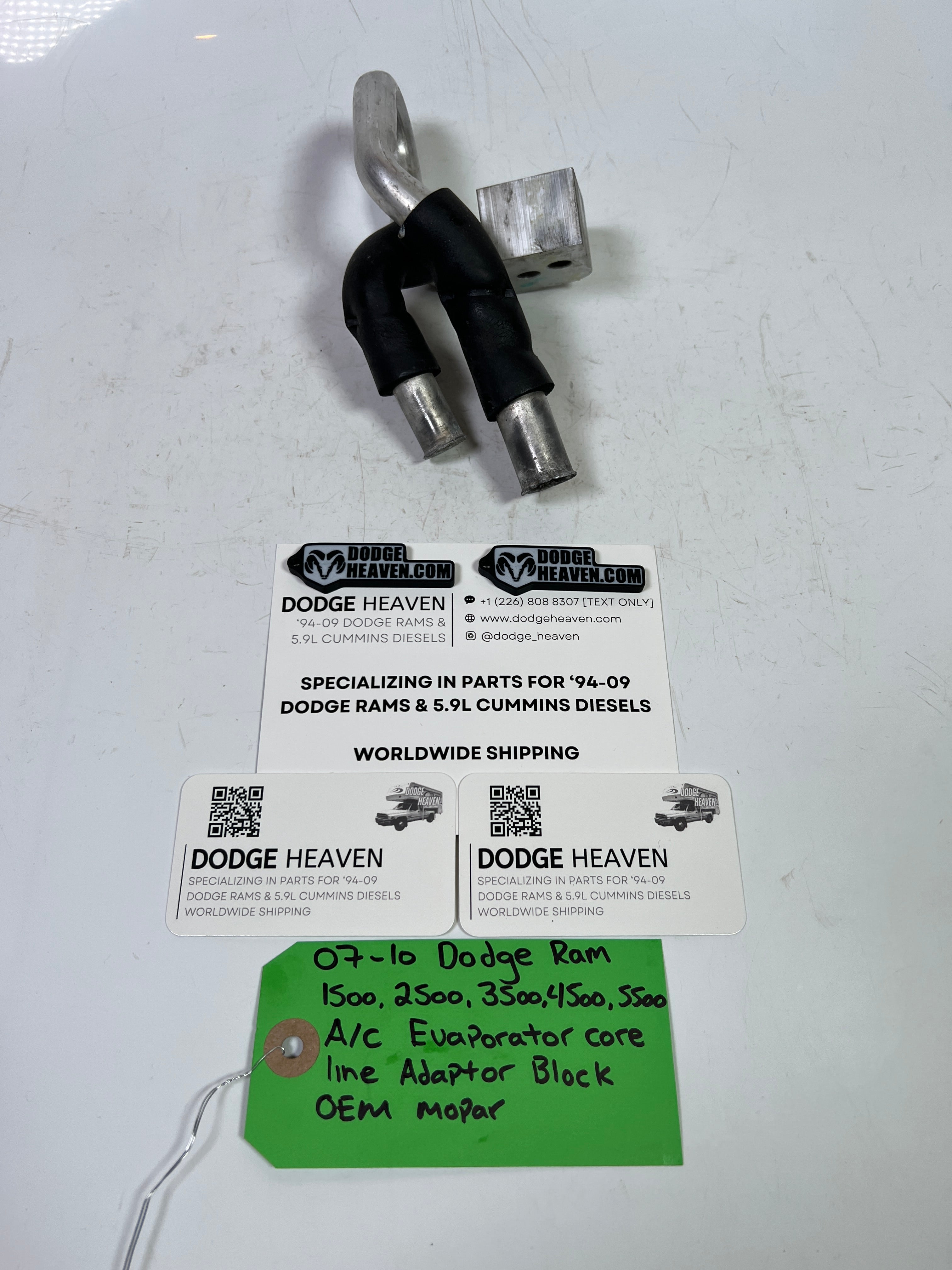 2007-2010 Dodge Ram 1500-5500 A/C Evaporator Core Line Adaptor Block