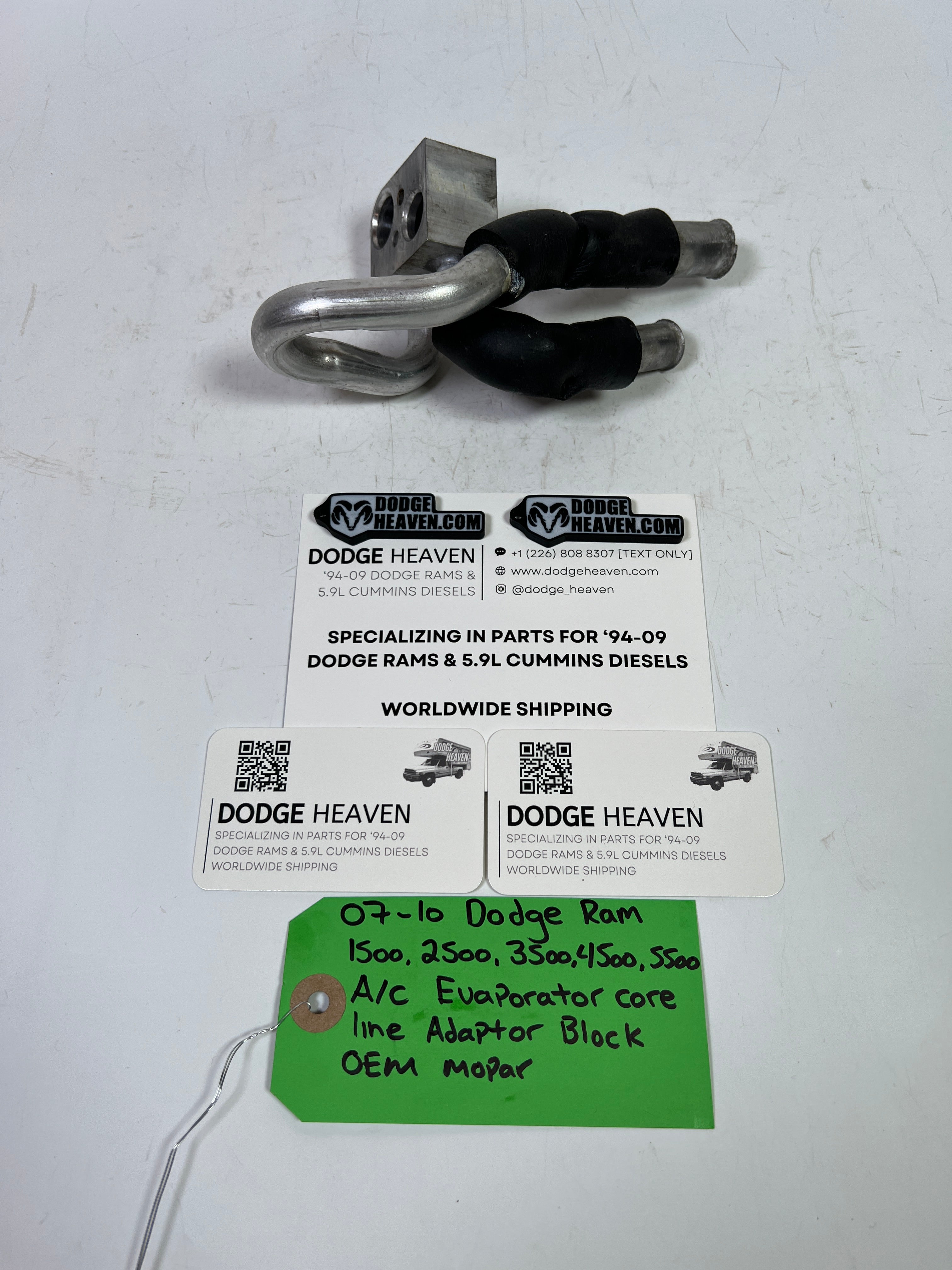 2007-2010 Dodge Ram 1500-5500 A/C Evaporator Core Line Adaptor Block
