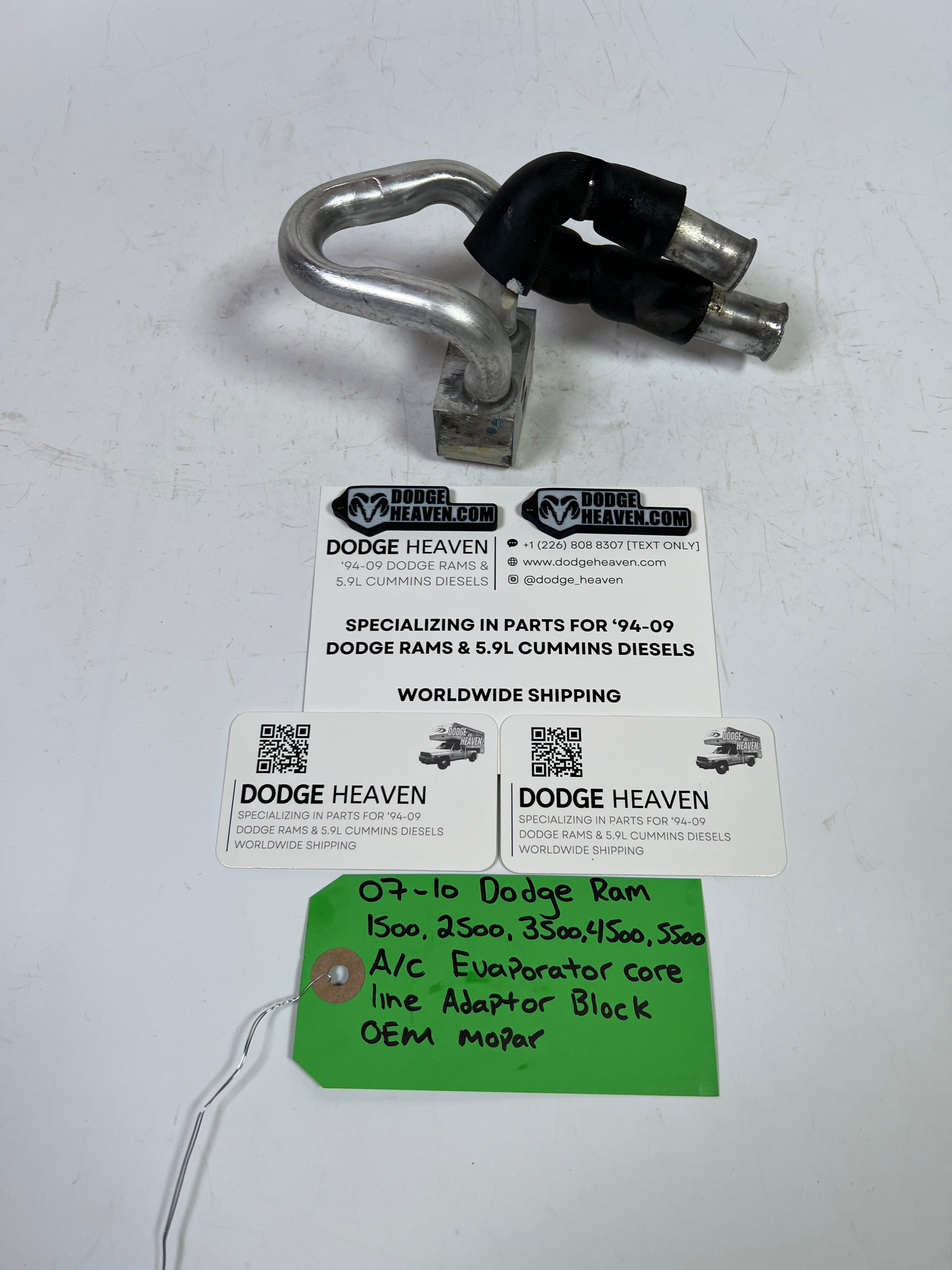 2007-2010 Dodge Ram 1500-5500 A/C Evaporator Core Line Adaptor Block