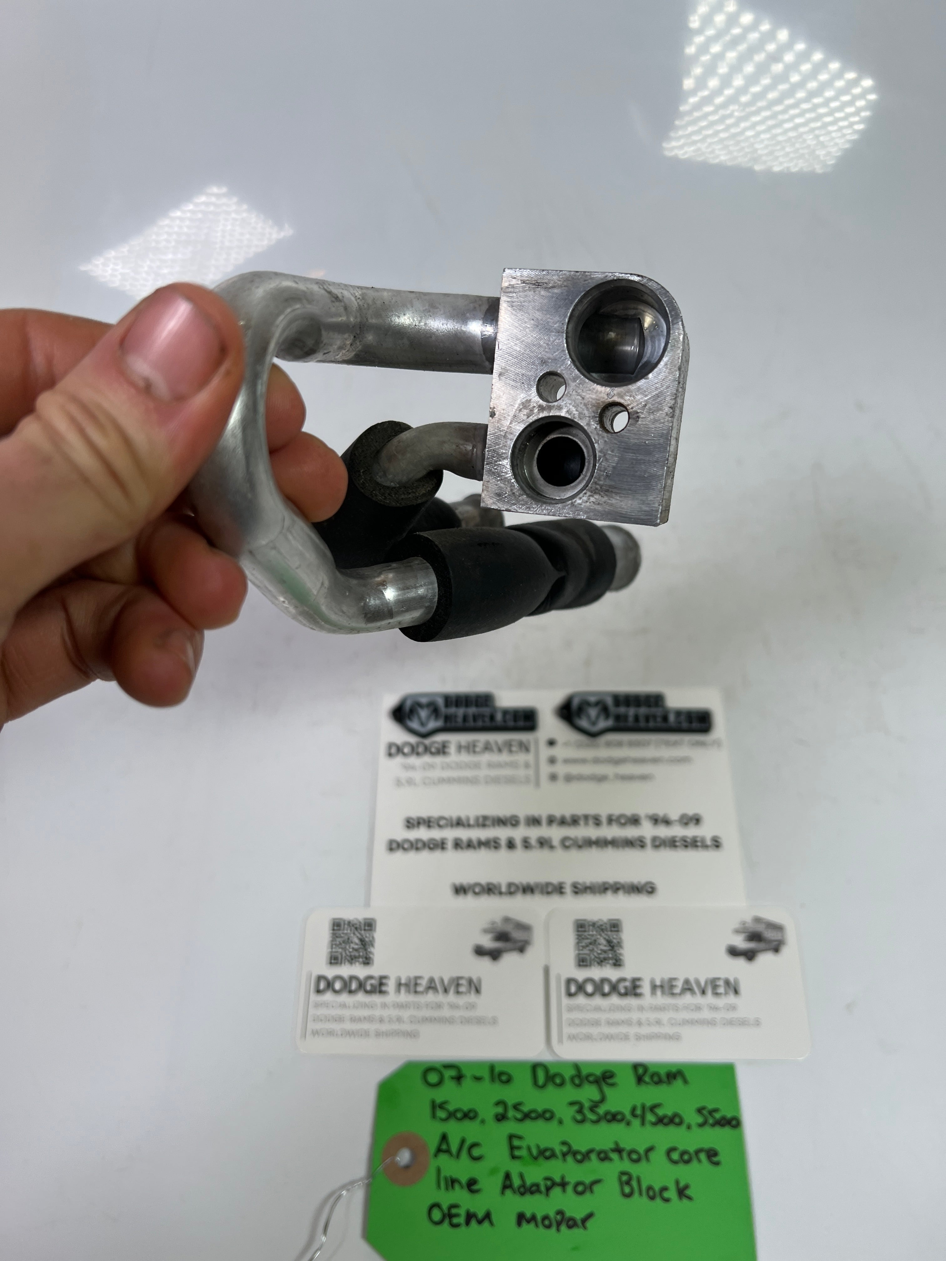 2007-2010 Dodge Ram 1500-5500 A/C Evaporator Core Line Adaptor Block