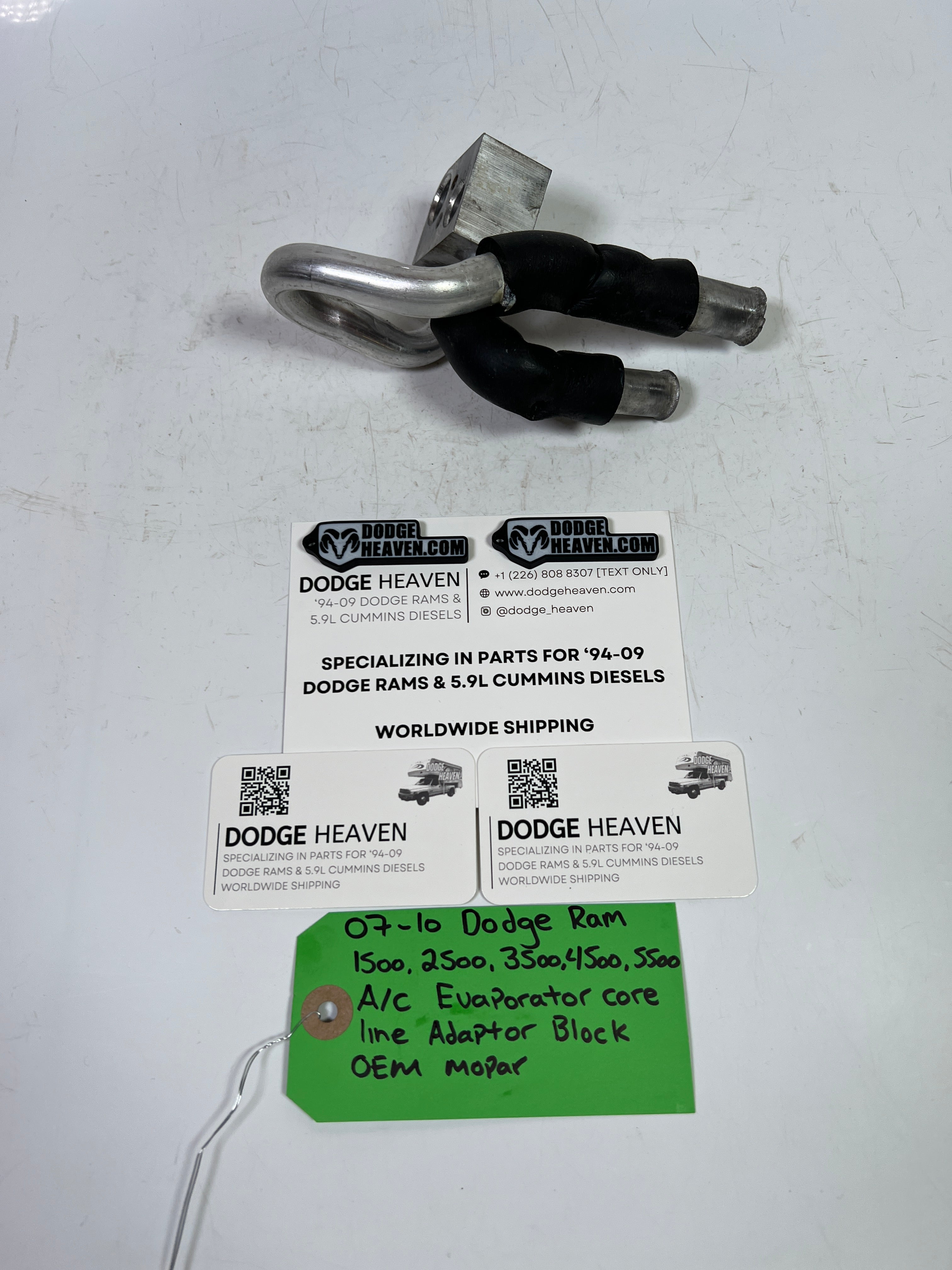 2007-2010 Dodge Ram 1500-5500 A/C Evaporator Core Line Adaptor Block