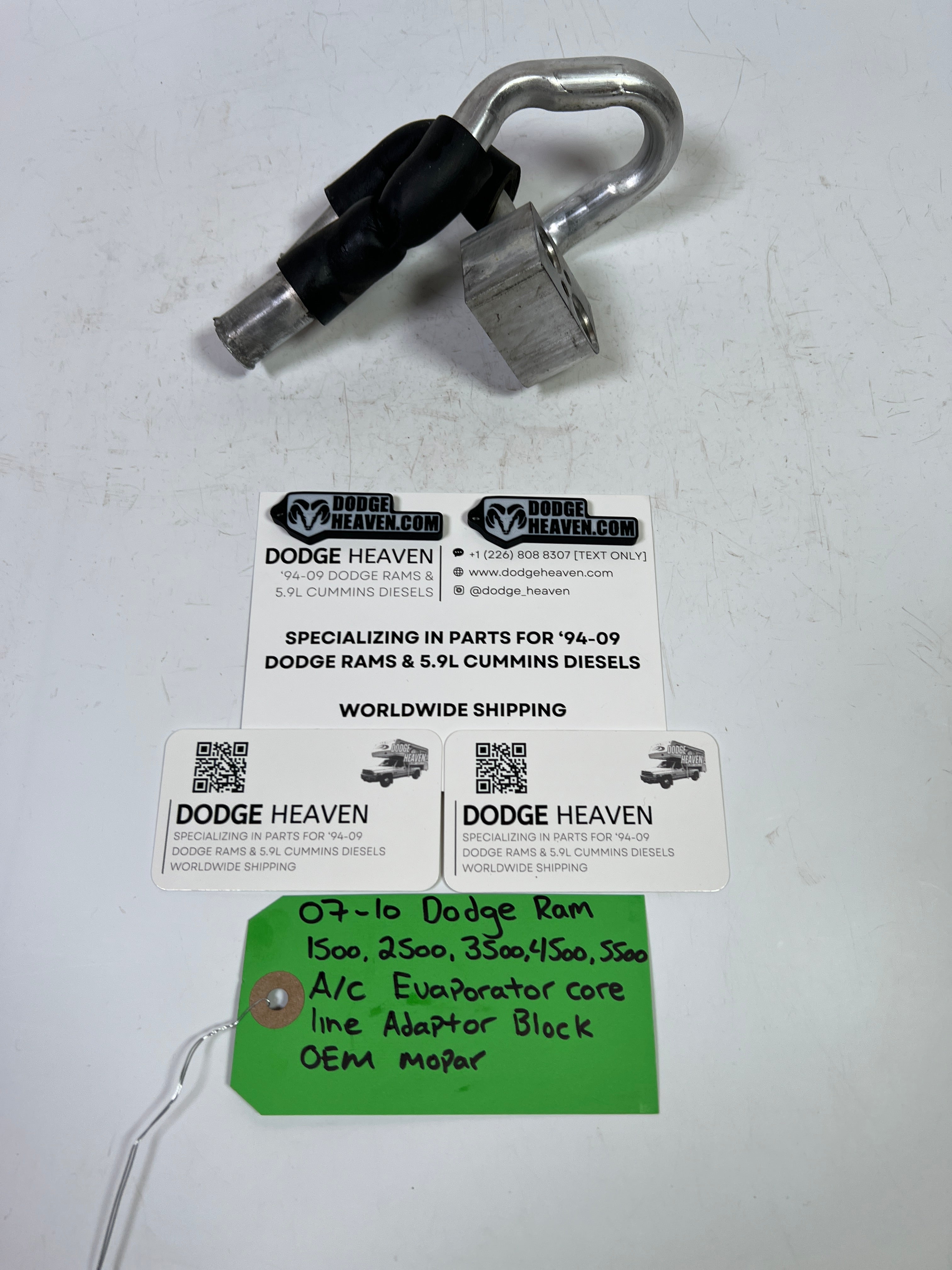2007-2010 Dodge Ram 1500-5500 A/C Evaporator Core Line Adaptor Block