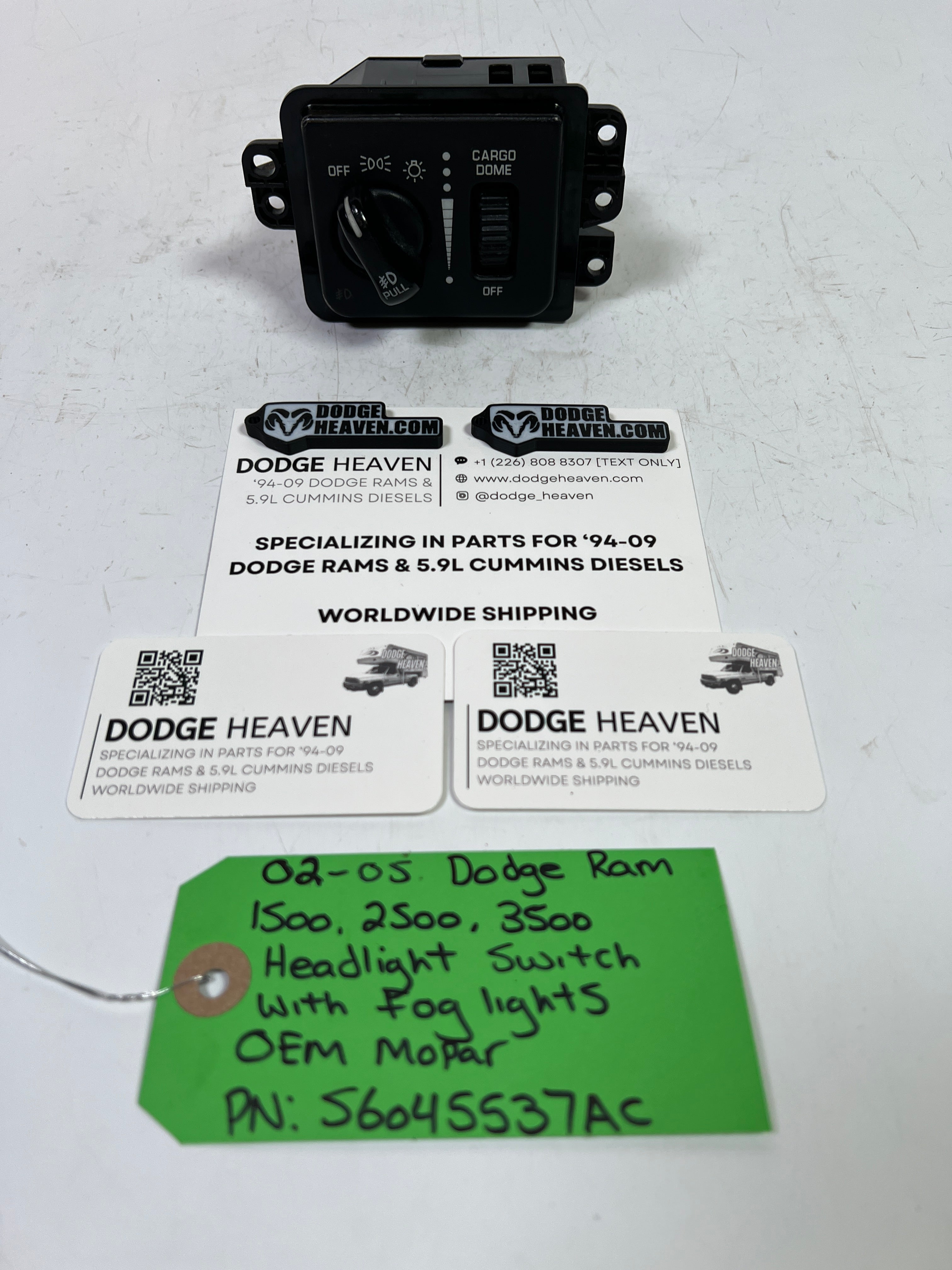 2002-2005 Dodge Ram 1500-3500 Headlight Switch With Fog Lights