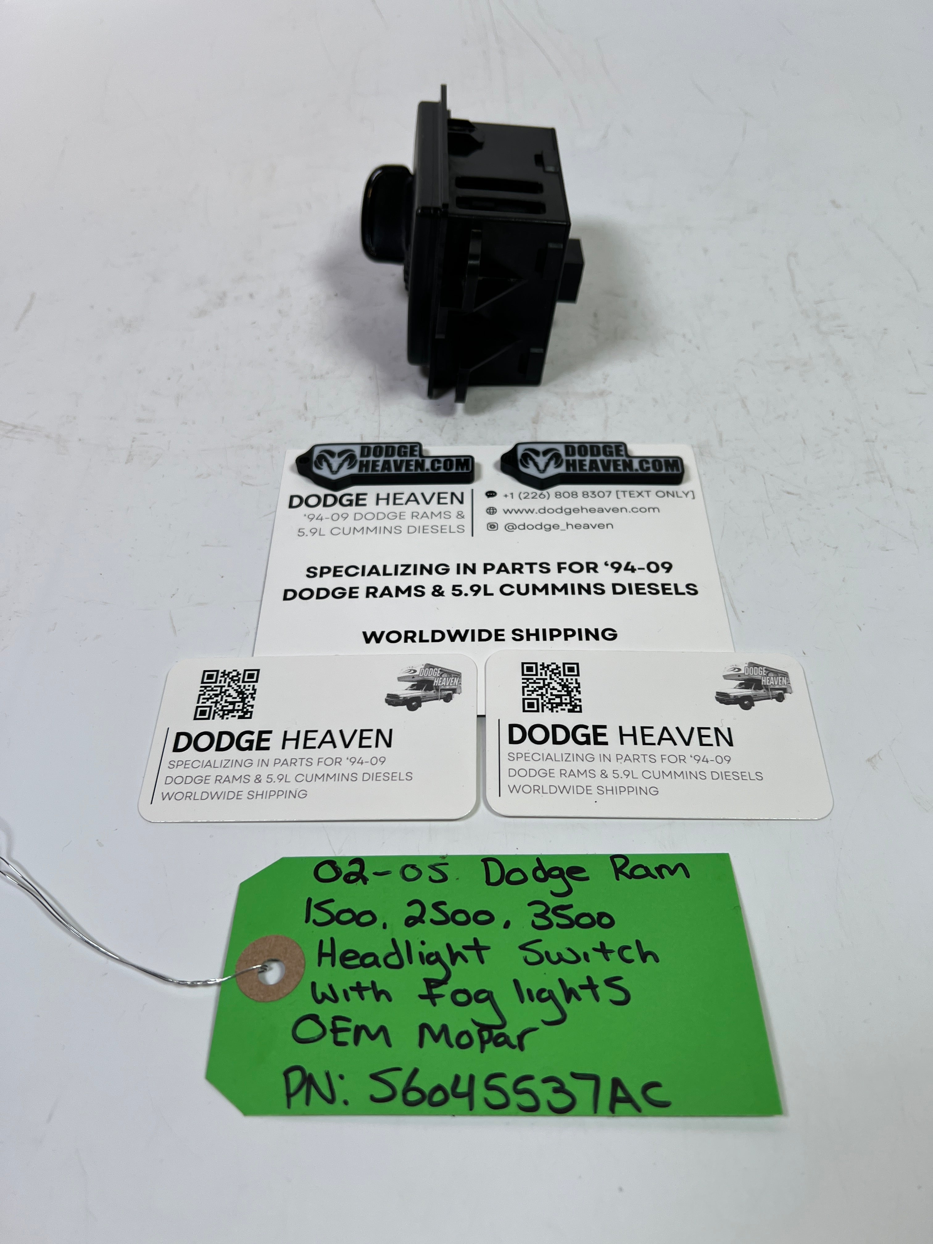 2002-2005 Dodge Ram 1500-3500 Headlight Switch With Fog Lights